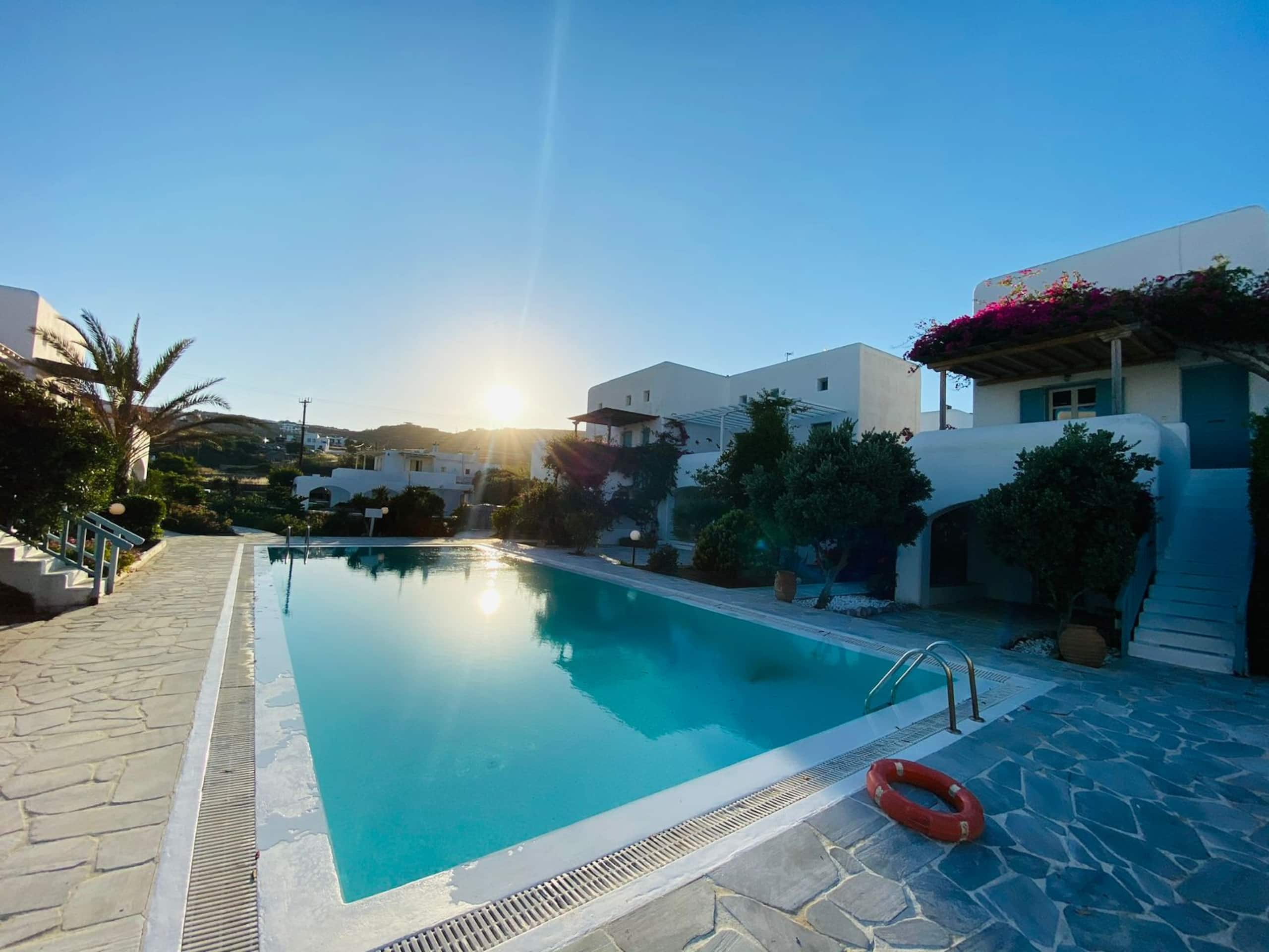 Mykonian Style Pool House 6 w Night Security Guard 25