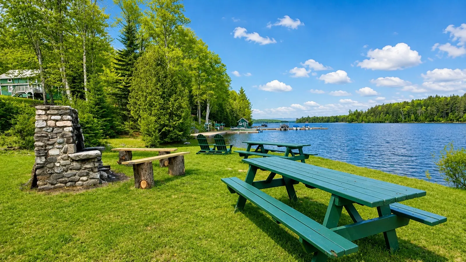 Sandy Bay Hideaway Dock and Lake access steps from Cabin 4