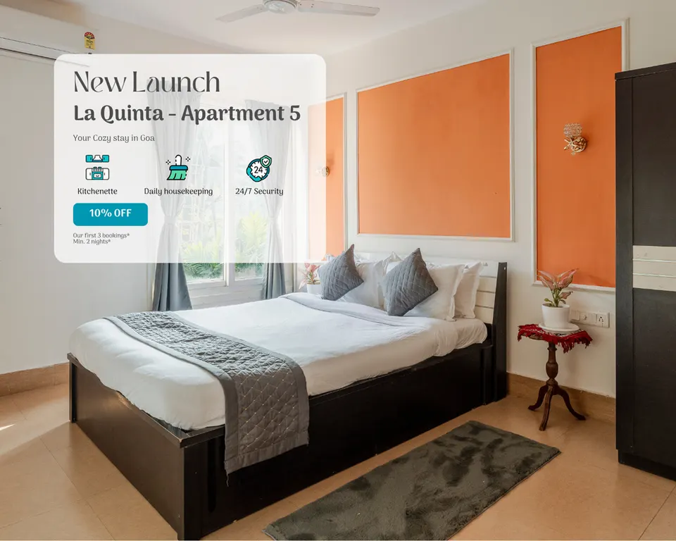 2bhk villa 4 min drive / 20 min walk to Beach 3