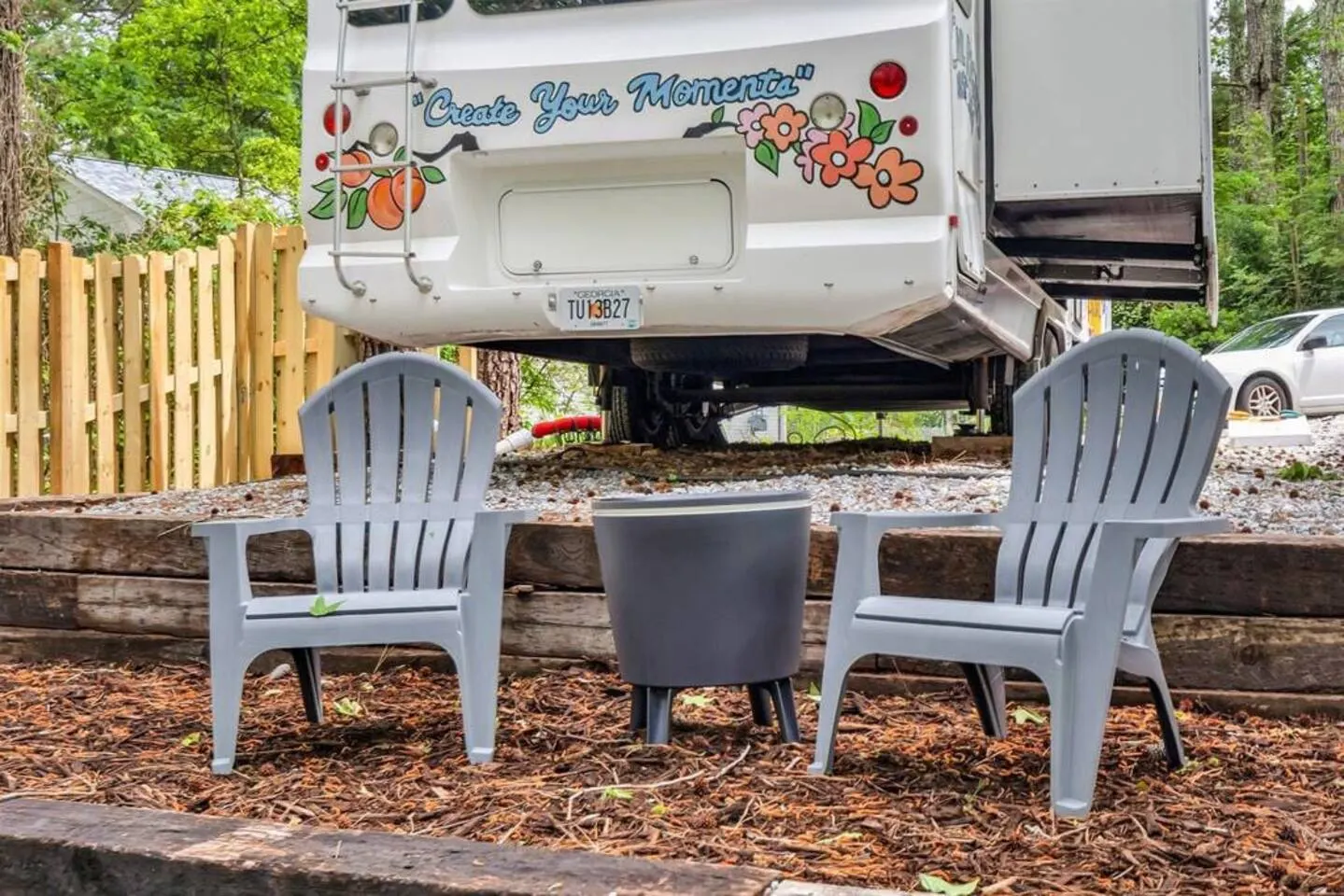 Cozy RV with Fireplace, Grill & Patio 9