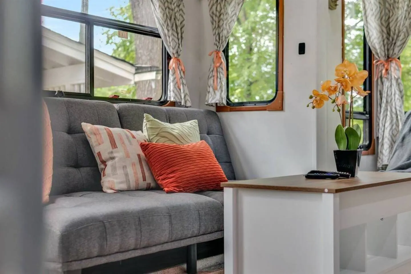 Cozy RV with Fireplace, Grill & Patio 18