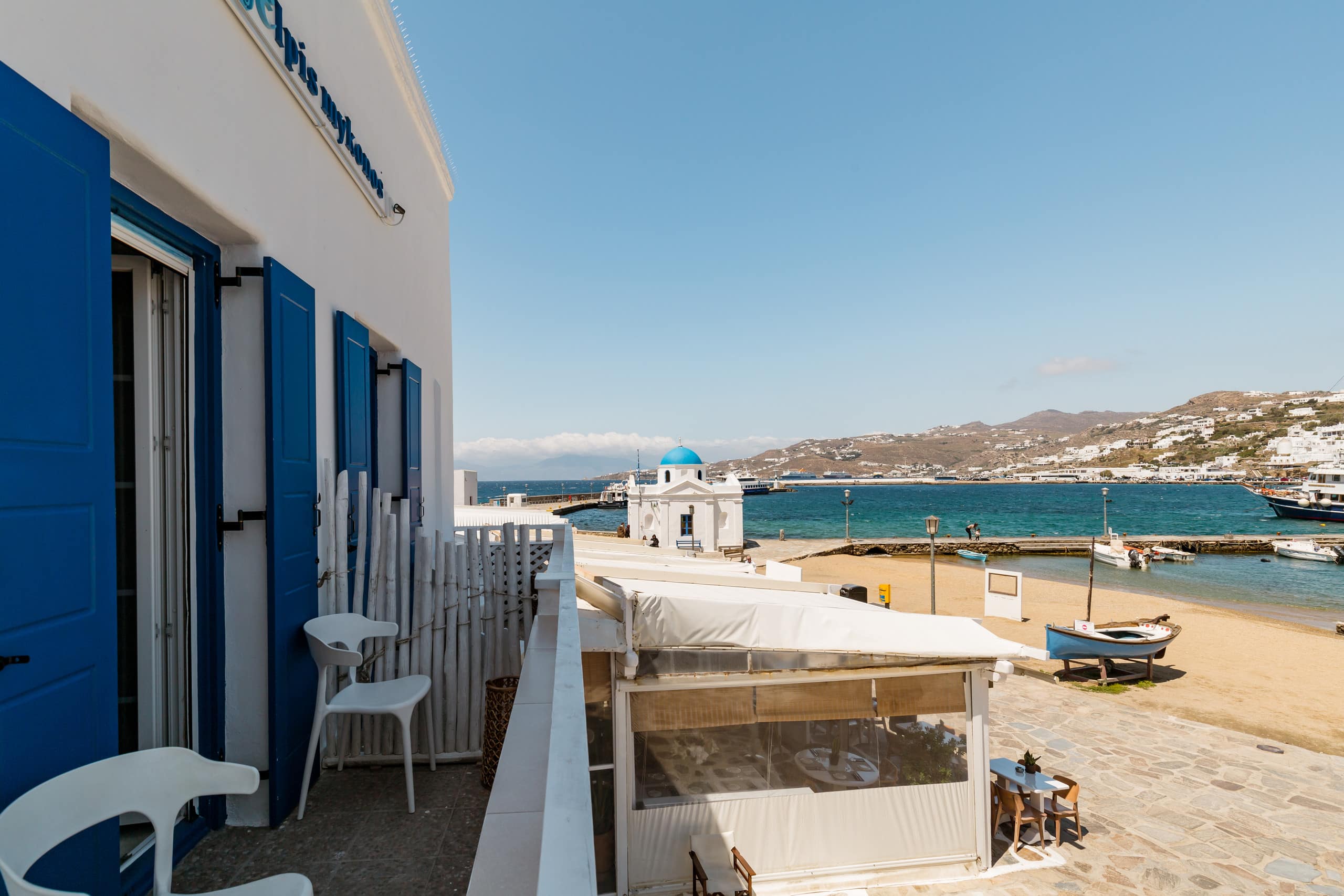 Elpis Mykonos I Seaview Studio Pvt Balcony/OldPort 8
