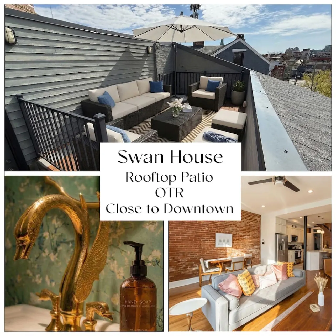 The Swan OTR, Rooftop and Parking, 3Br / 2.5Ba 1