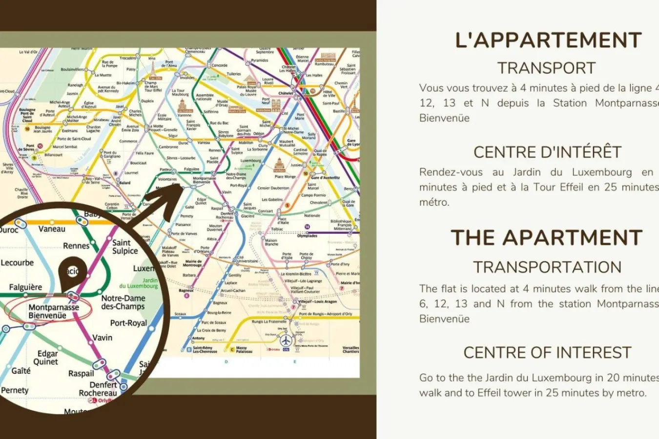 Bail mobilité - Montparnasse - 1 chambre 17