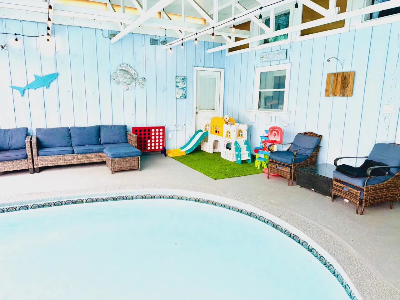 Tiki Hut Private Pool Tiki Bar Game Room Fun 6