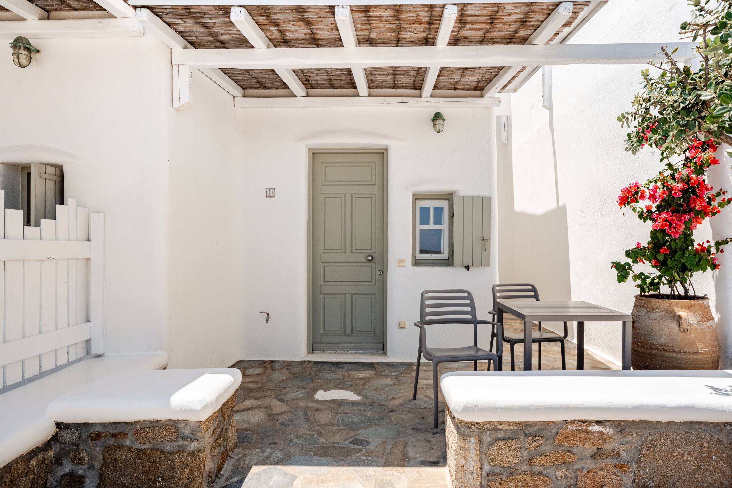 Sea View Studio with Shared Pool @ Panormos 23