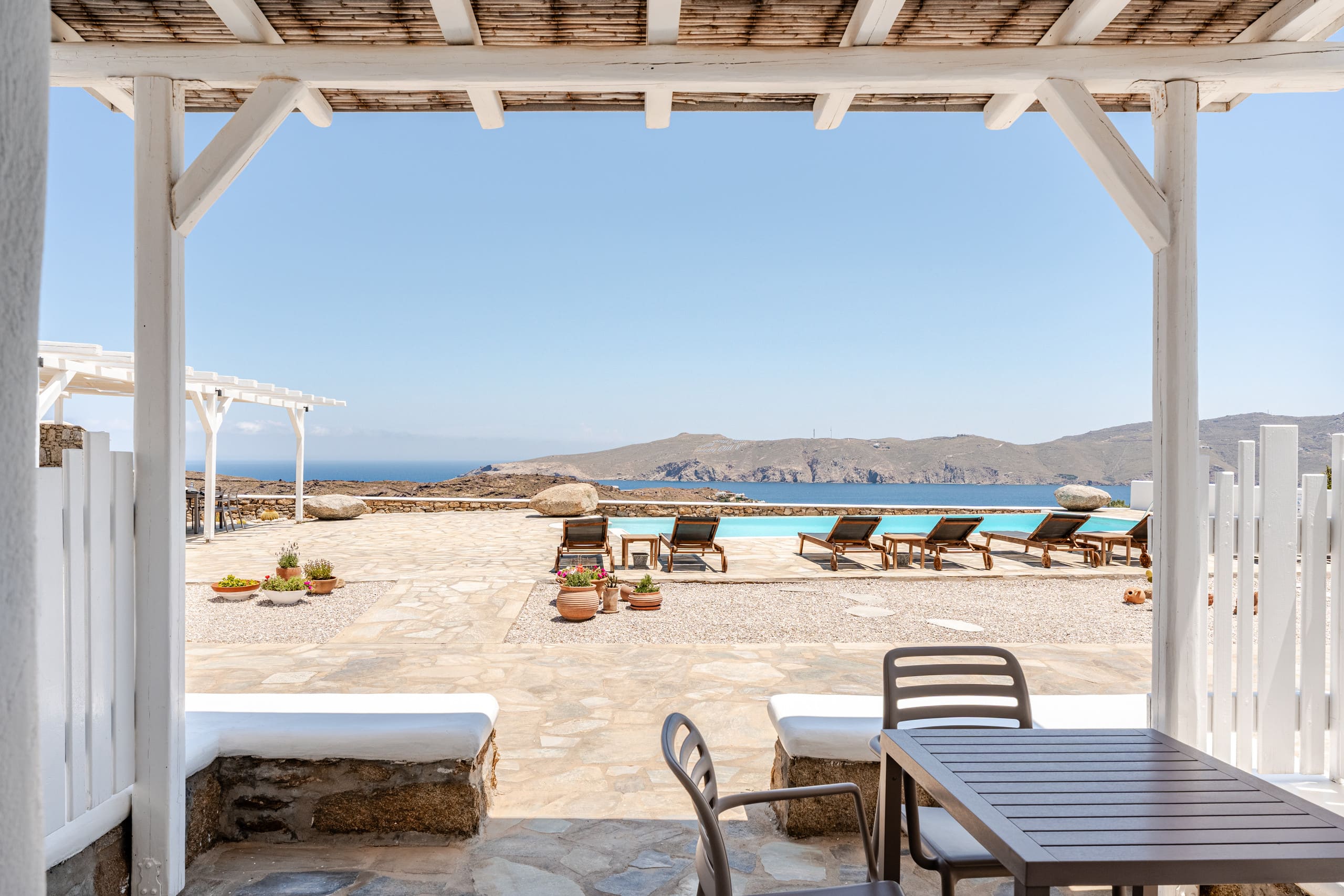 Sea View Studio with Shared Pool @ Panormos 22