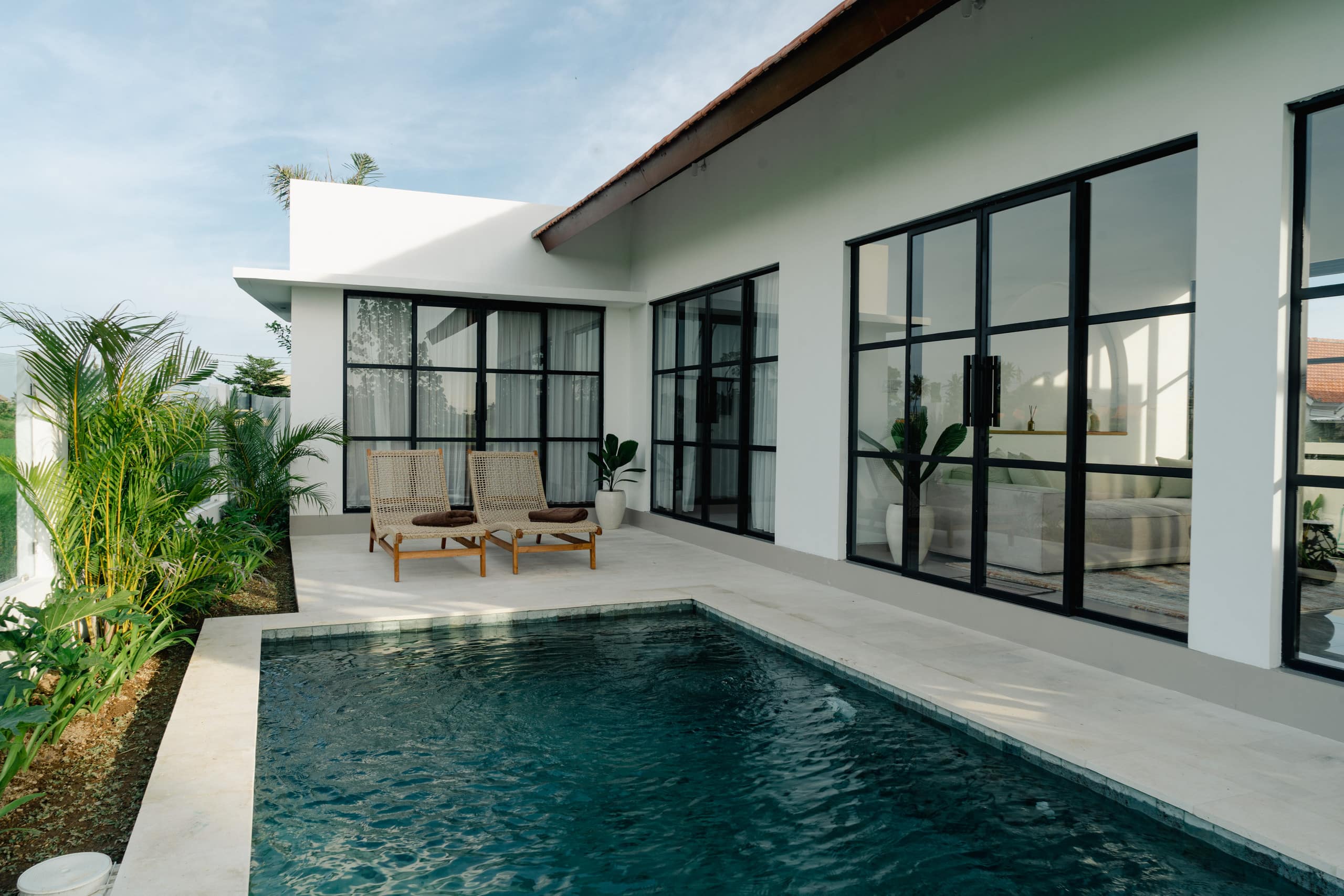 Rice Field View • Quiet Pool Villa Near Canggu