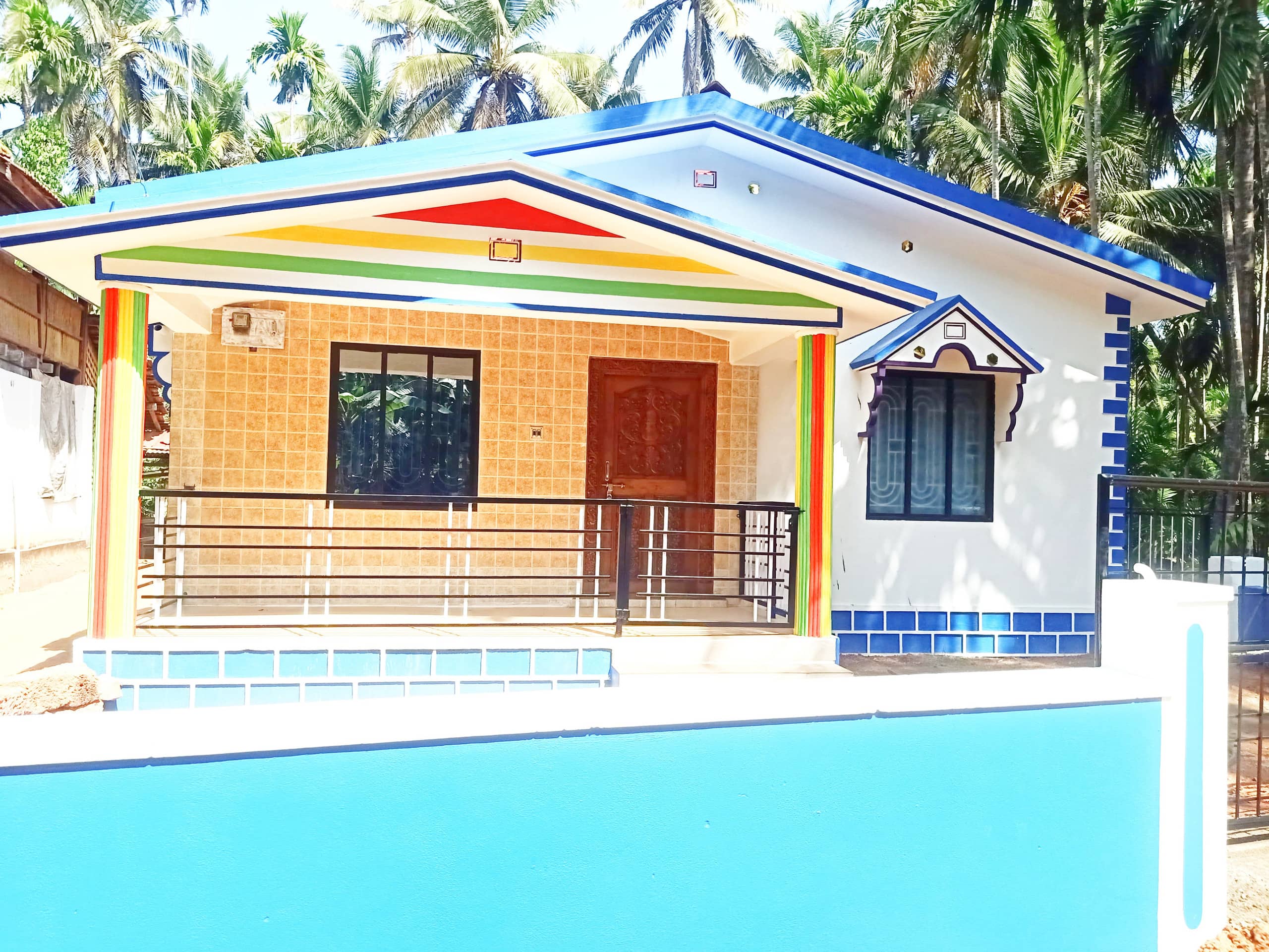 Aloha Gokarna-Entire 2BHK AC Villa home & kitchen