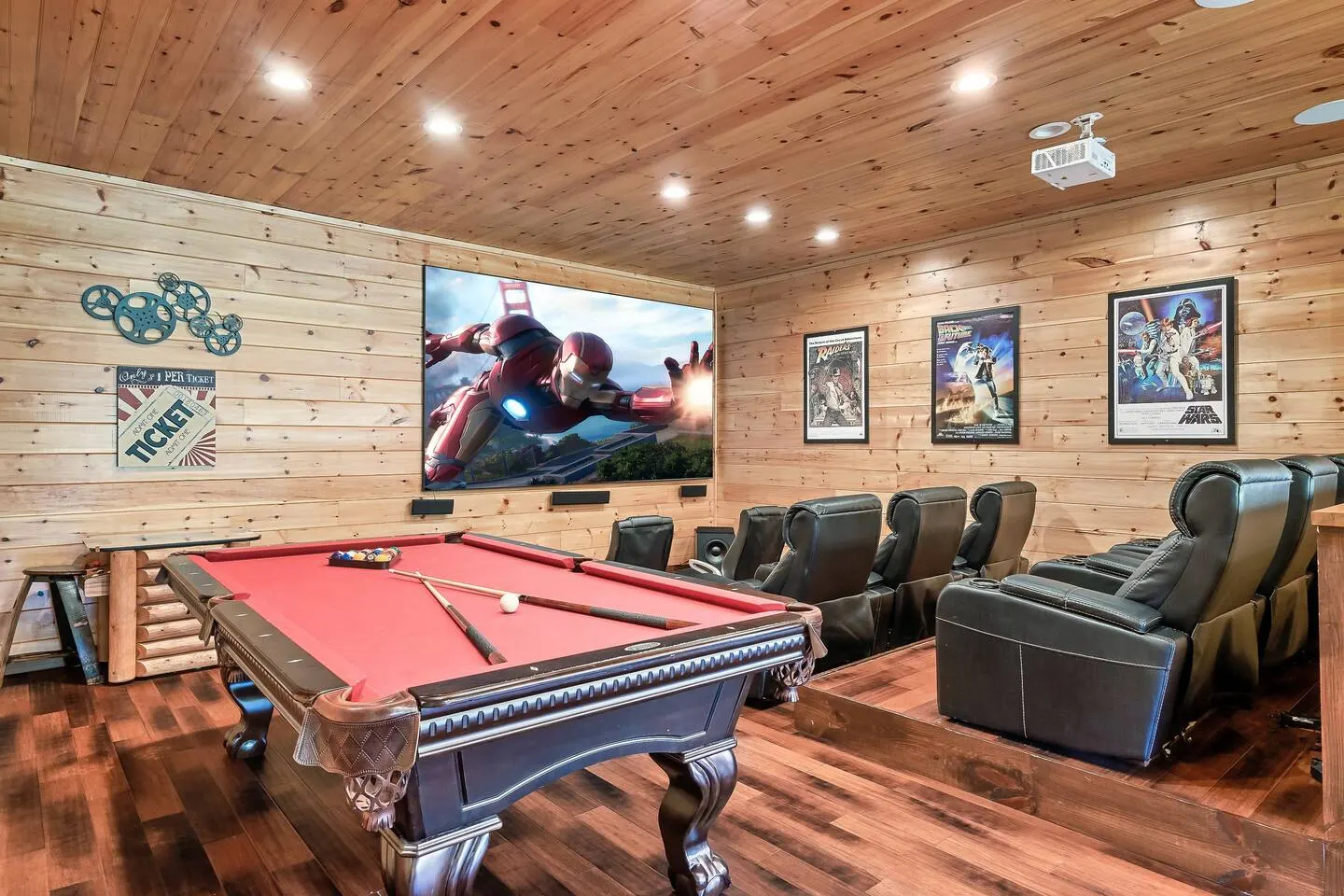 Private Lake Fire Pit Theater & Game Room 5