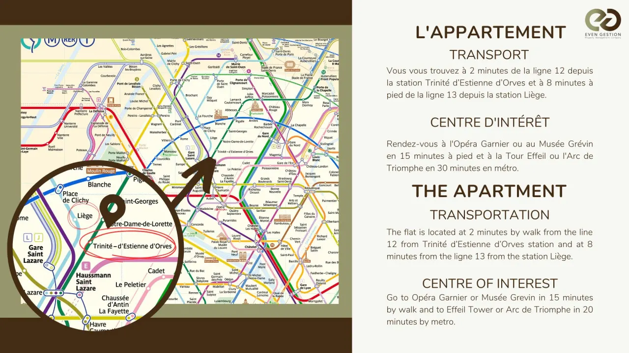 Appart 4pers #1 Bedroom # Pigalle # Paris 9 18