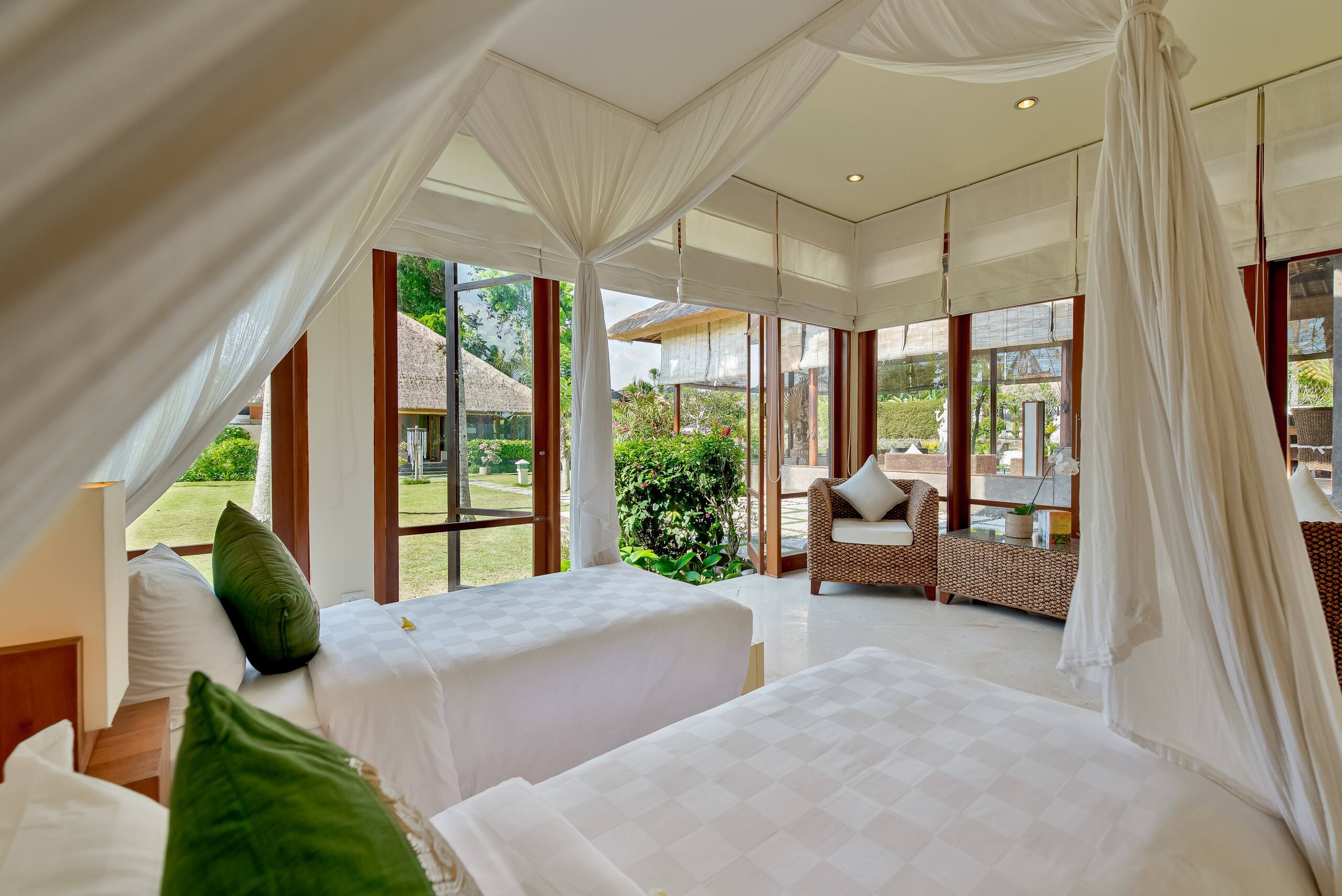 Twin Bed Garden View at Vastu