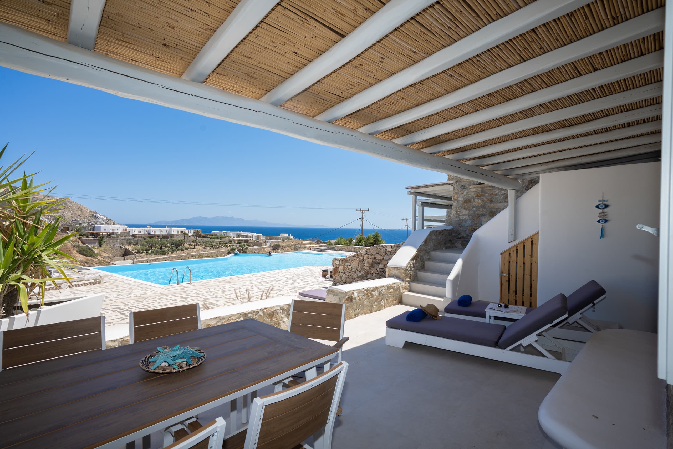 Helios Myconian Vision 2-Bedroom Villa shared pool 1