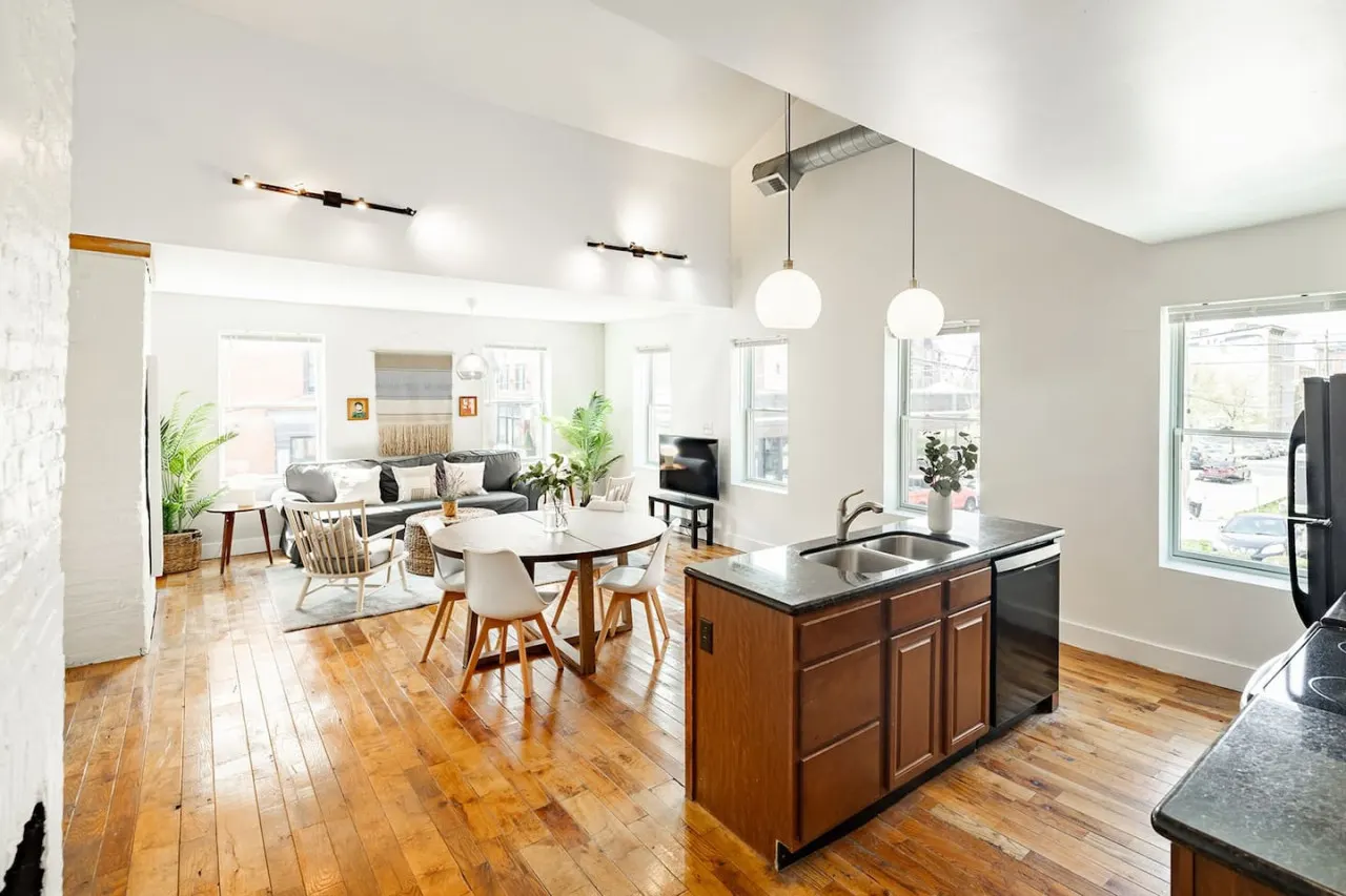 Soaring 2BR Parkside Loft Walkable to it All 13