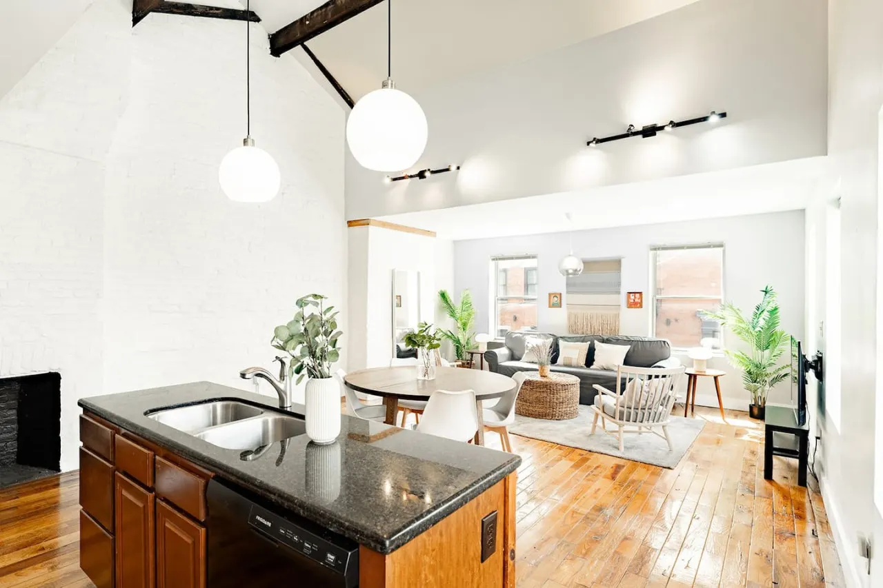 Soaring 2BR Parkside Loft Walkable to it All 8
