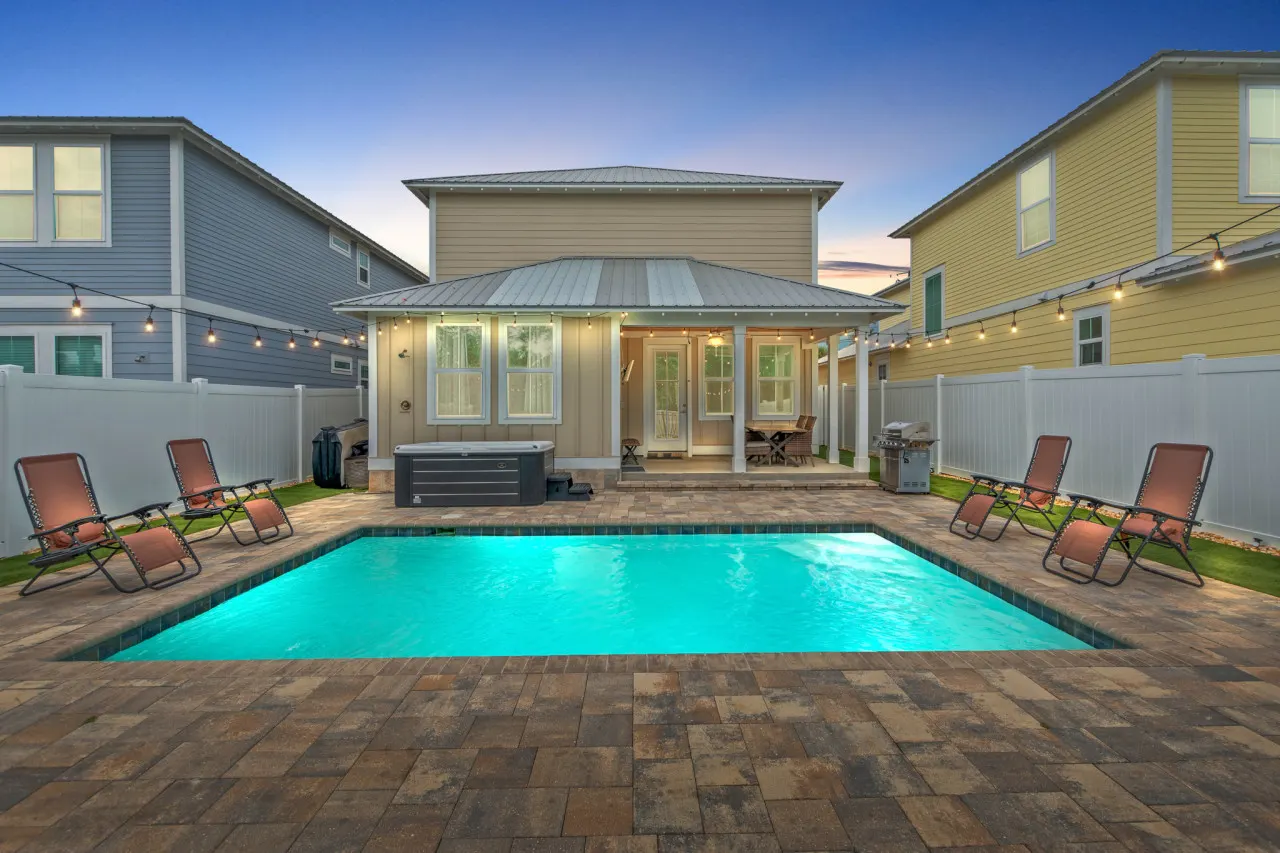 Sandy Palms ~ Golf Cart Getaway with Game Loft & Pet-Friendly Charm