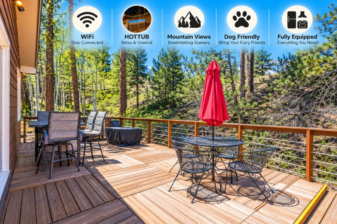 ✨Serenity Pines Hideaway Mountain Retreat with Hot Tub, Views & Cozy Charm | *Dog Friendly* — photo 2