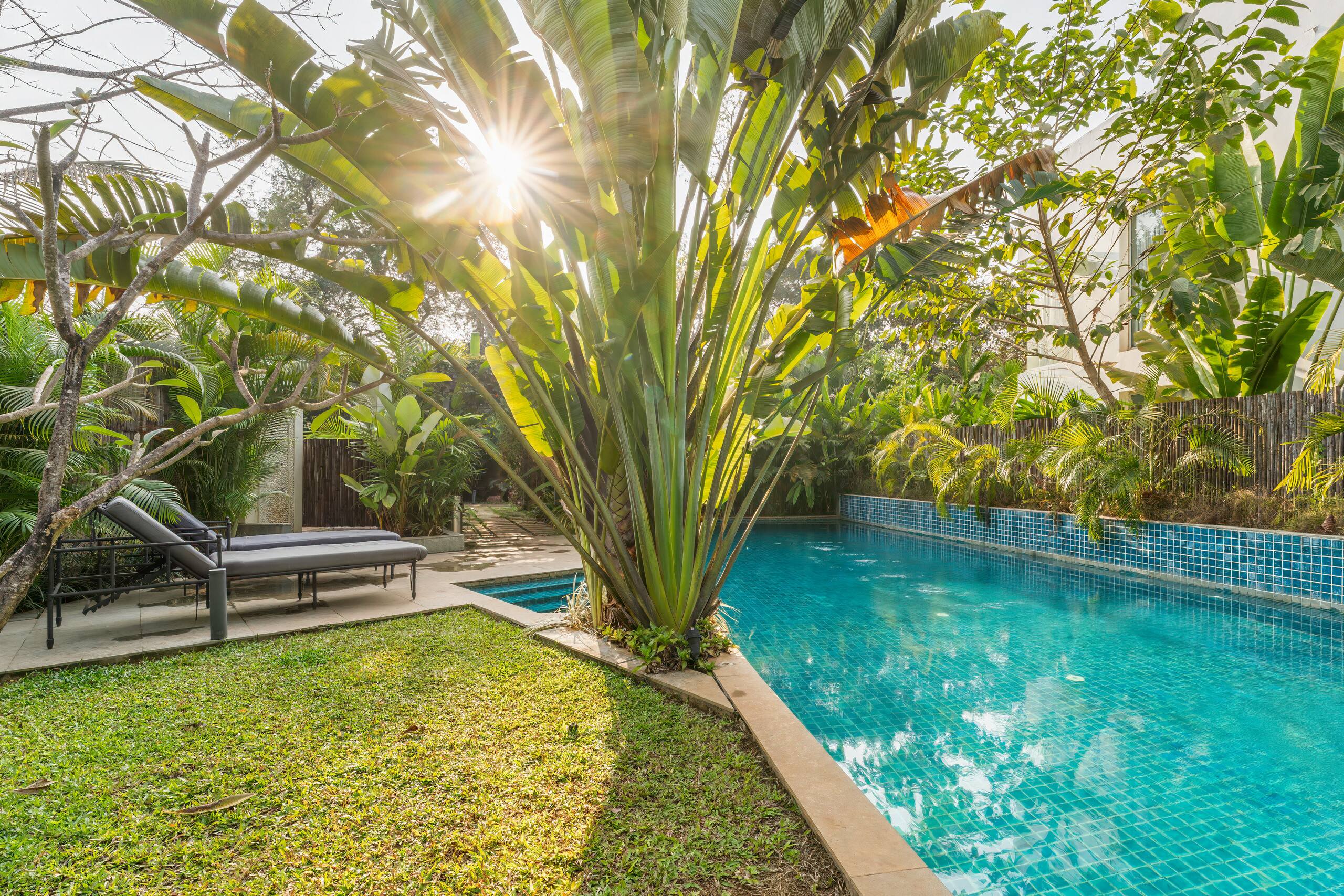 Sereno Blooms 2bhk villa w/pool & patio Assagaon 37
