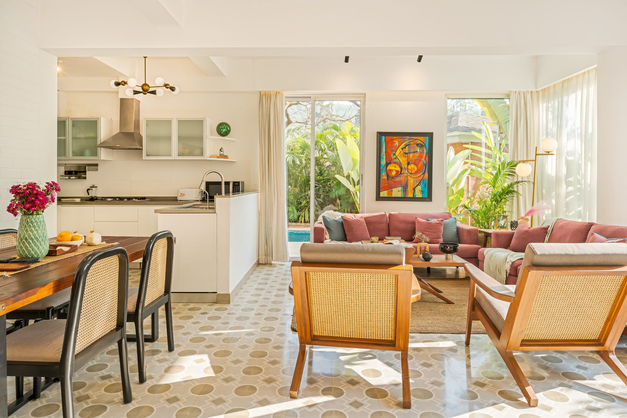 Sereno Blooms 2bhk villa w/pool & patio Assagaon 6