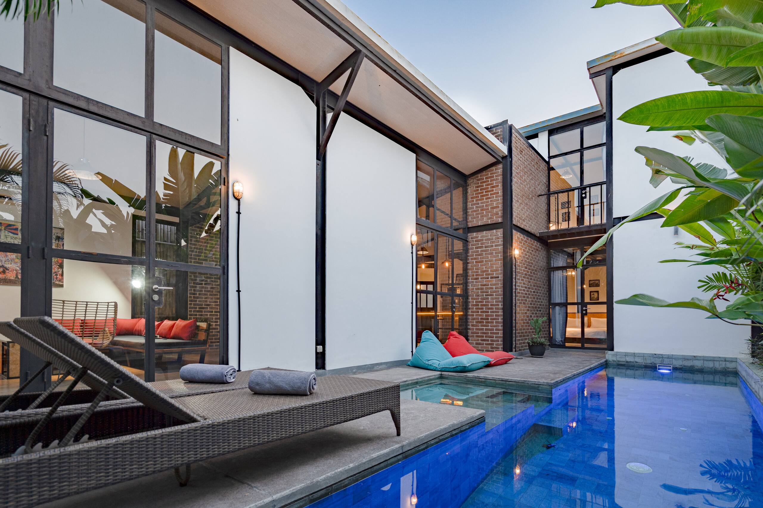 Unique industrial themed luxury villa in Umalas