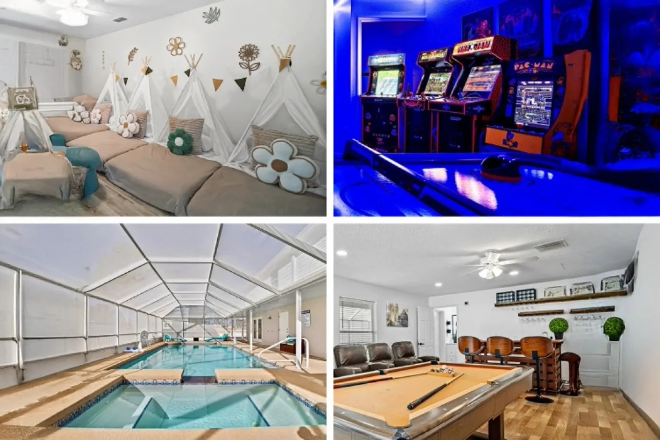 Luxury 10BR FREE pool heat, Hot Tub, & Game Room