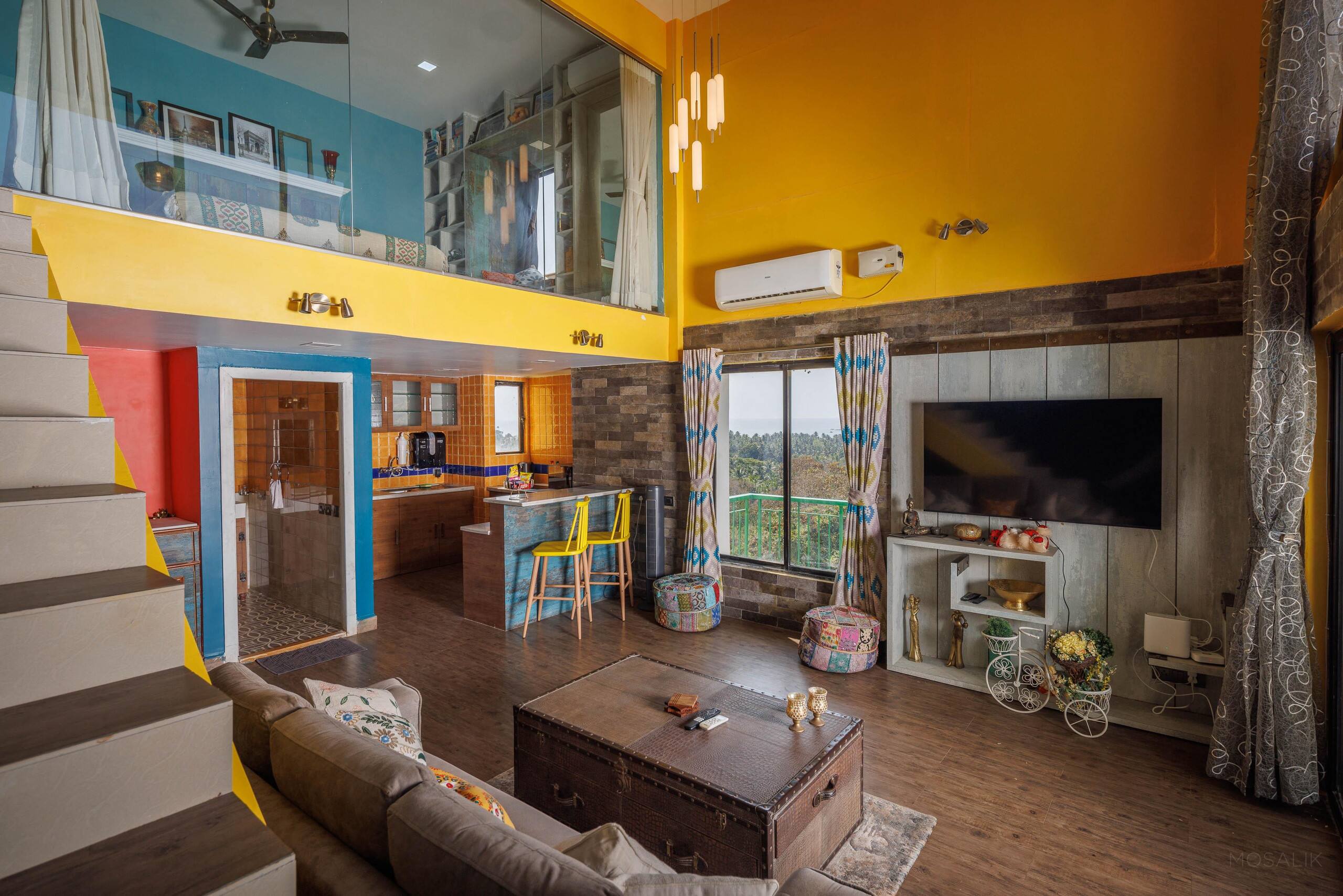 Oceanview 1 BR dplx w/POOL | Sunset Loft-Palolem 11