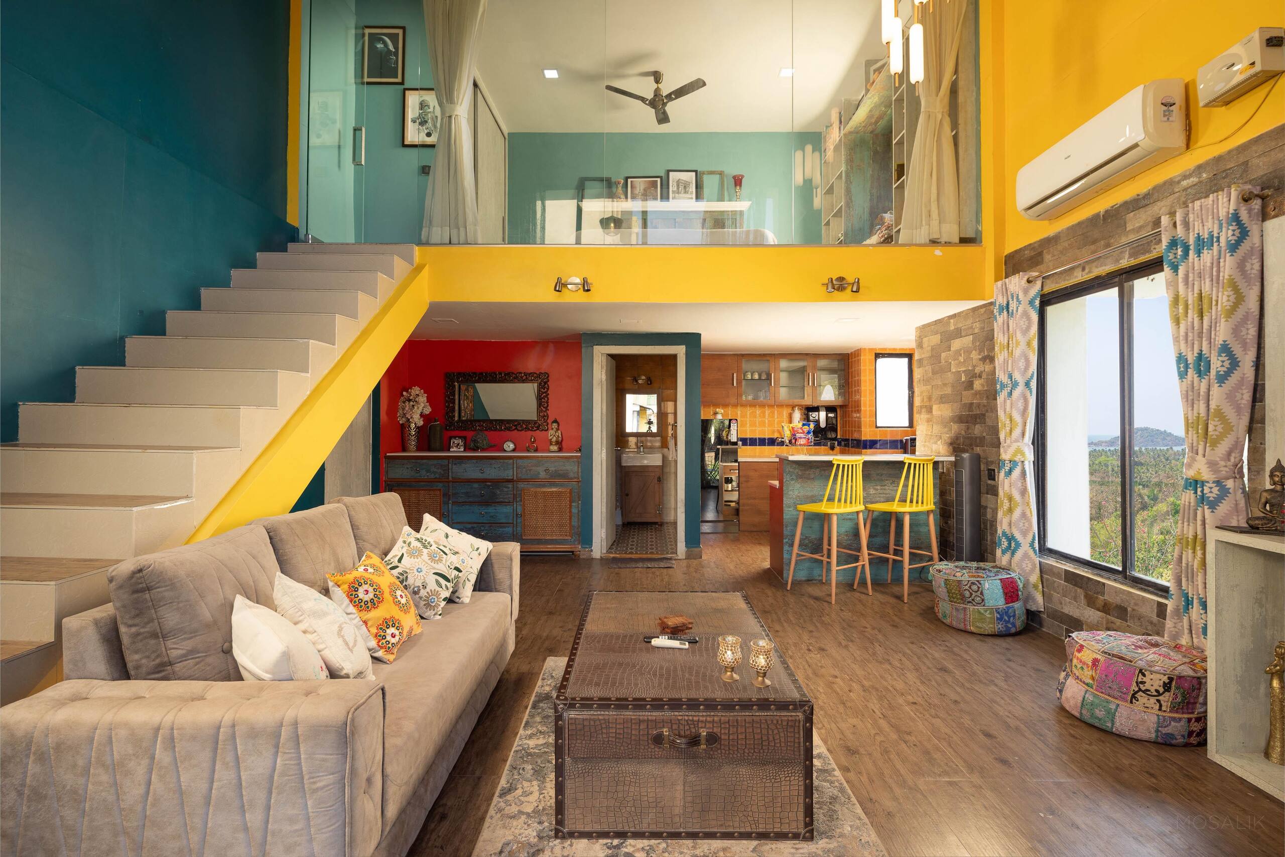 Oceanview 1 BR dplx w/POOL | Sunset Loft-Palolem 6