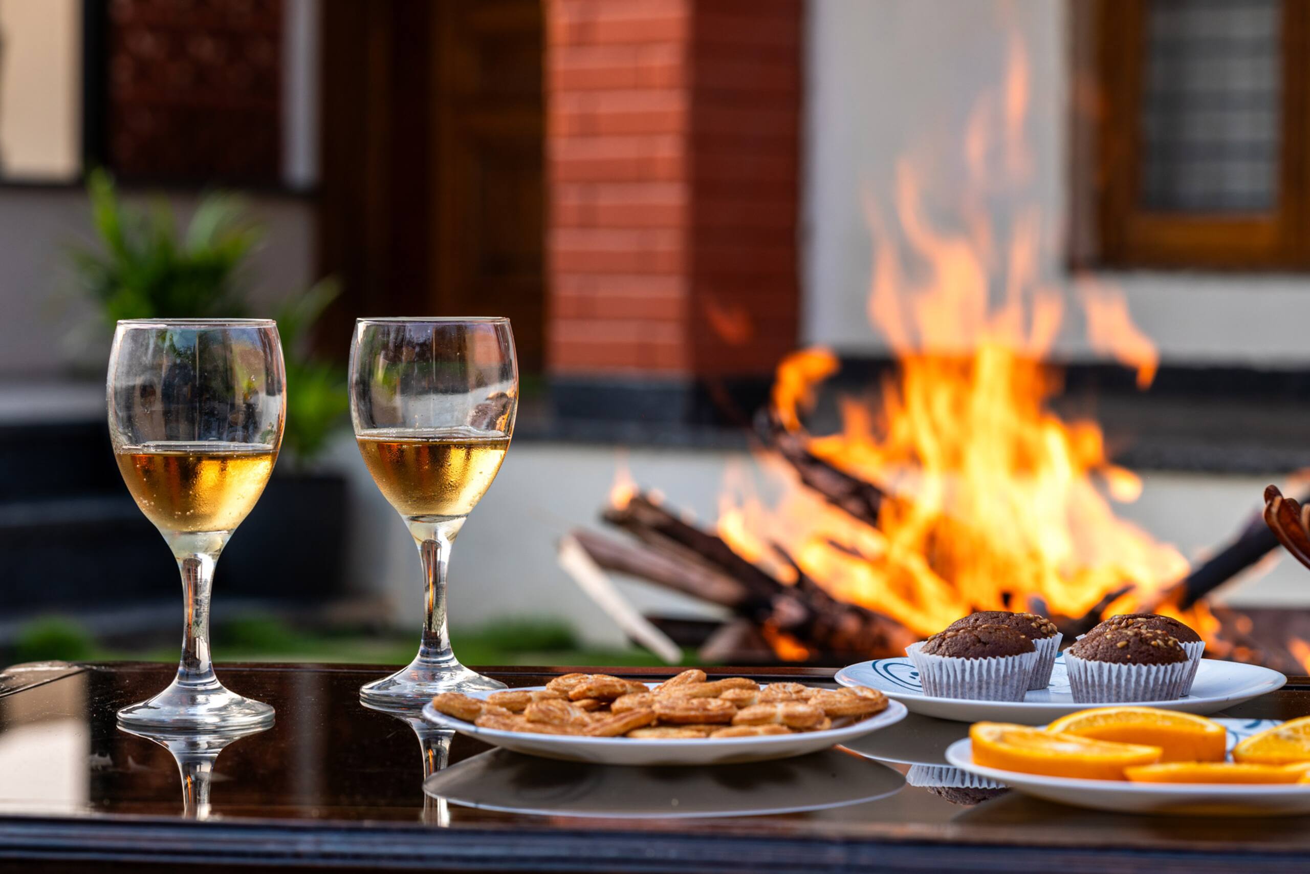 StayVista at Bean & Brick Villa w/Bonfire & Garden 26