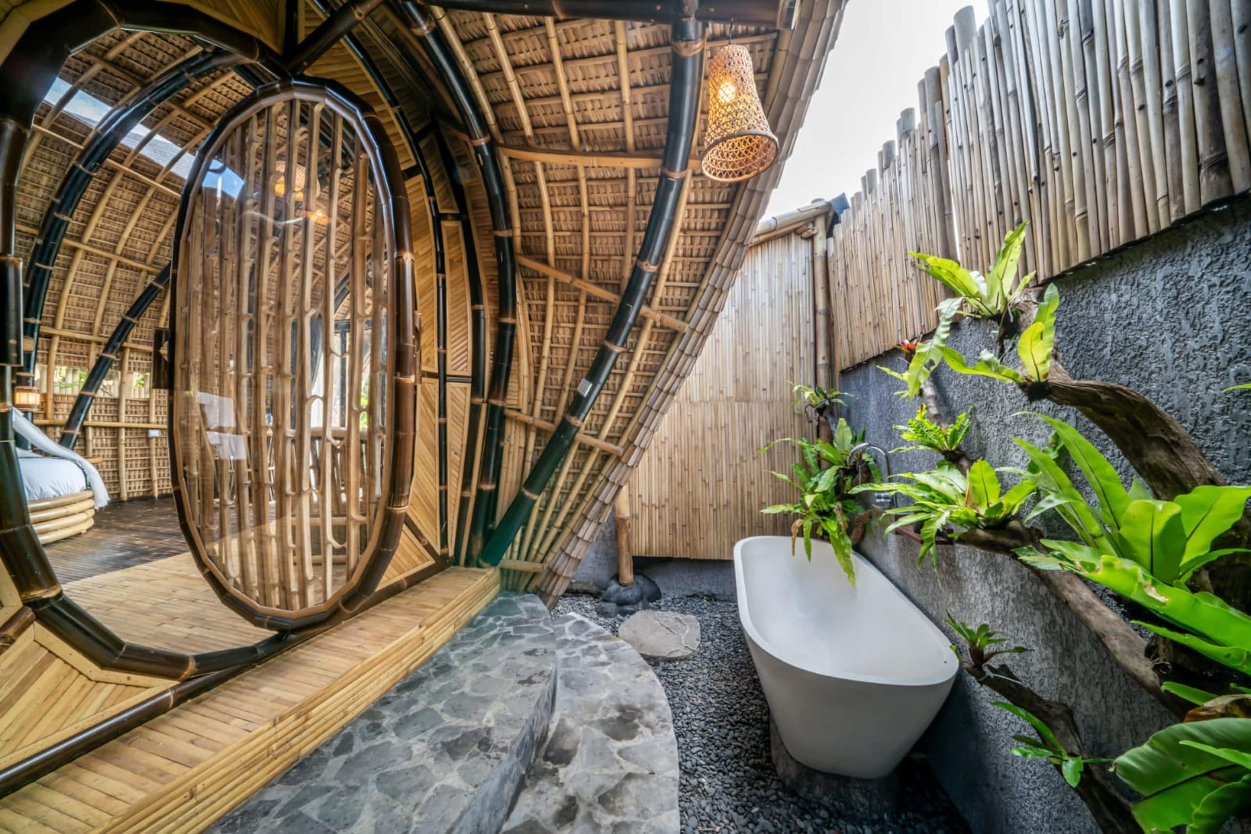 1BR Bamboo house - Private Pool + Rice Field View 7