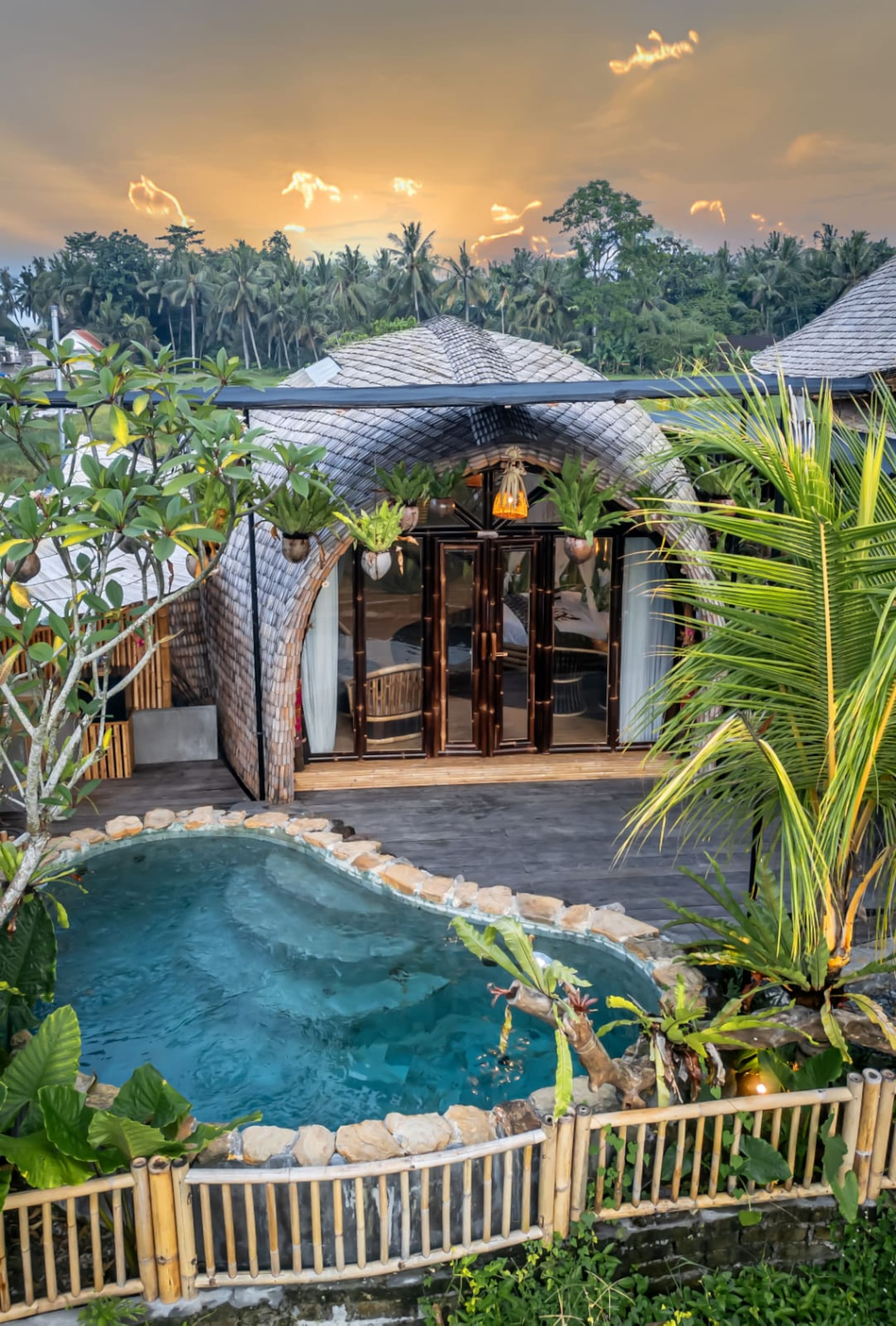 1BR Bamboo house - Private Pool + Rice Field View — photo 4