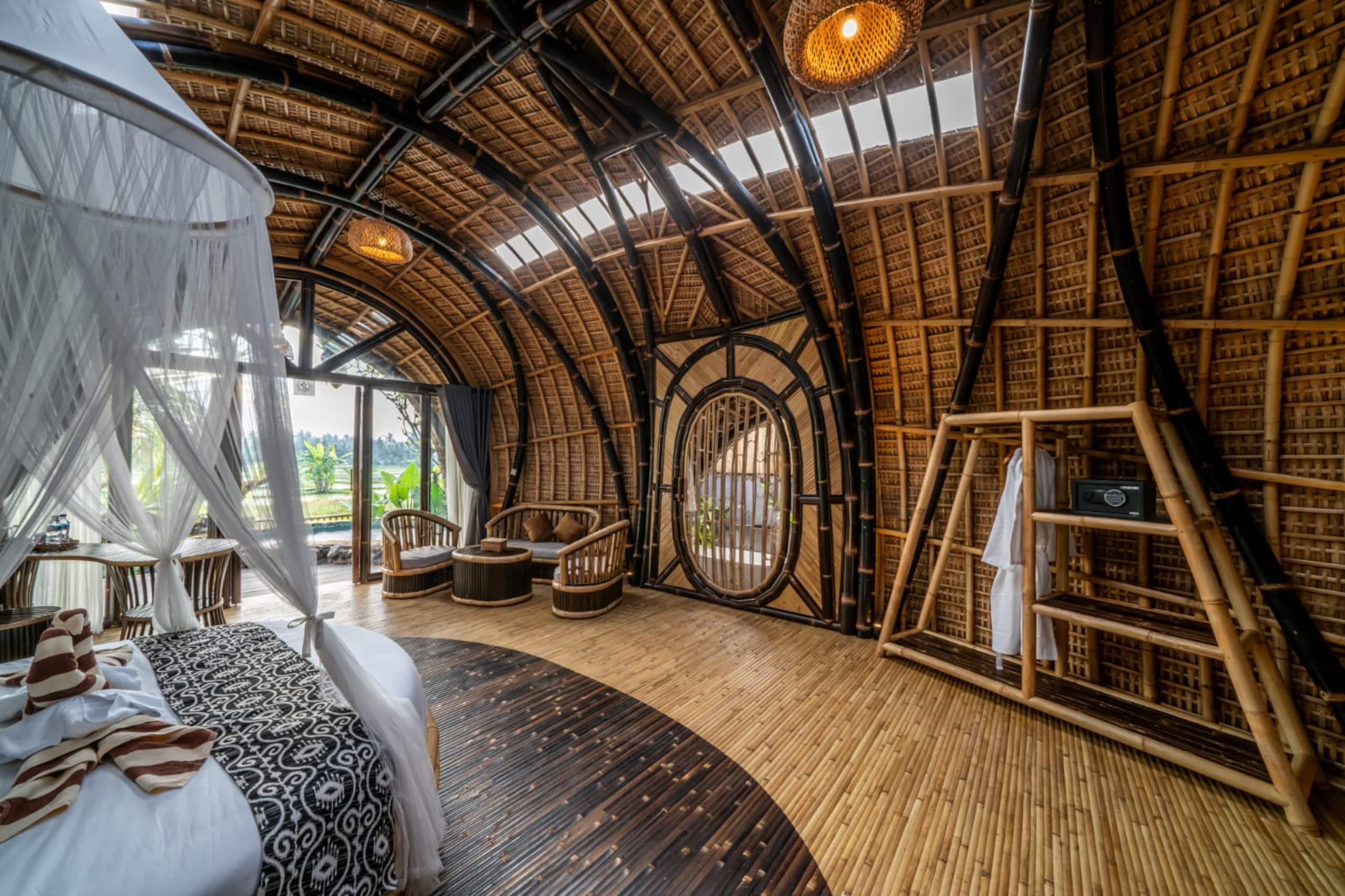 1BR Bamboo house - Private Pool + Rice Field View 6