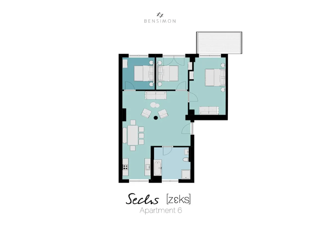 Penthouse (115sqm) with 3 Bedrooms & Balcony 18
