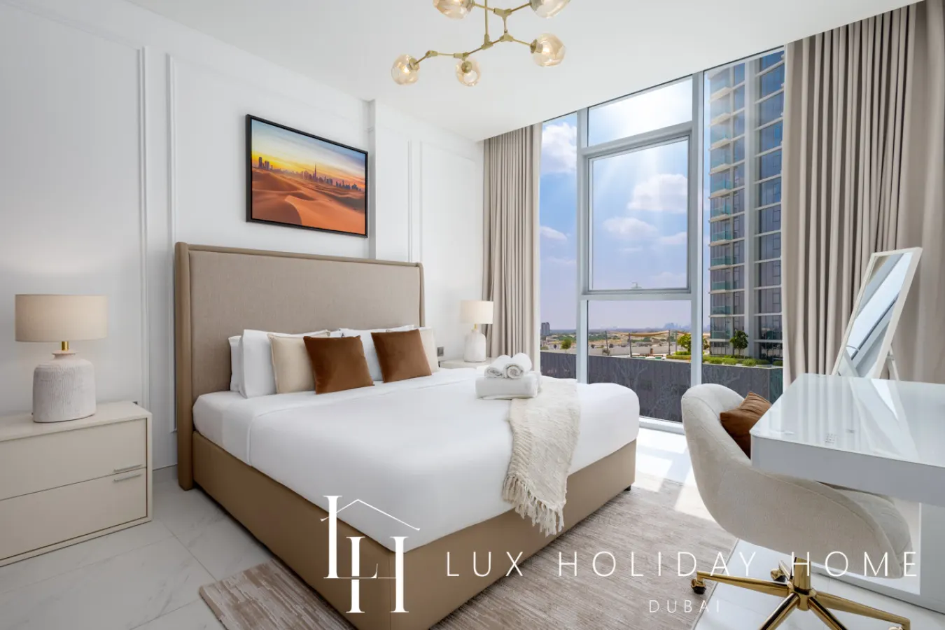 LUX | 2BR Lagoon View – District One, 10–15 min Burj Khalifa — photo 5