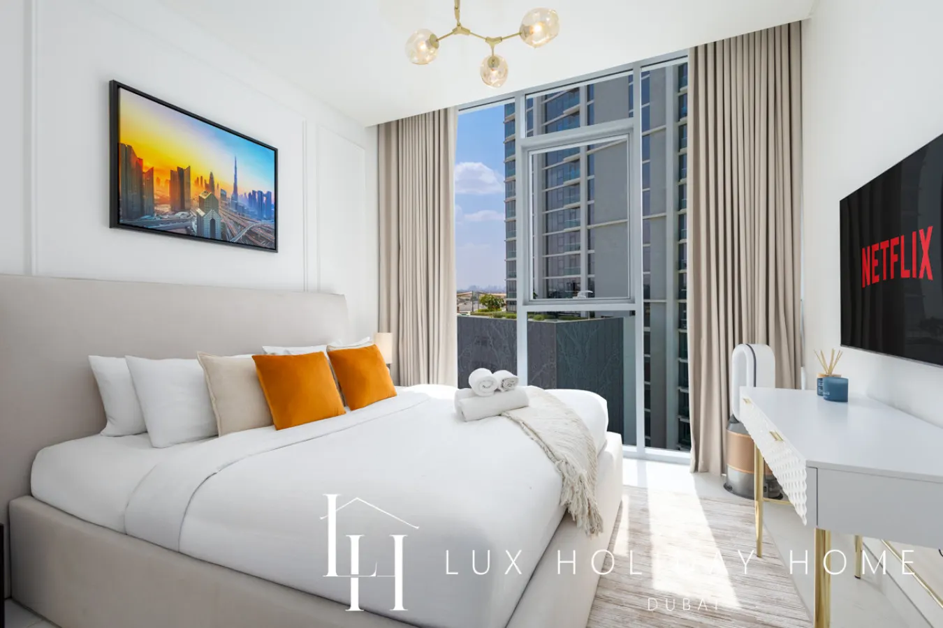 LUX 2BR Lagoon View – District One, 10–15 min Burj Khalifa 6