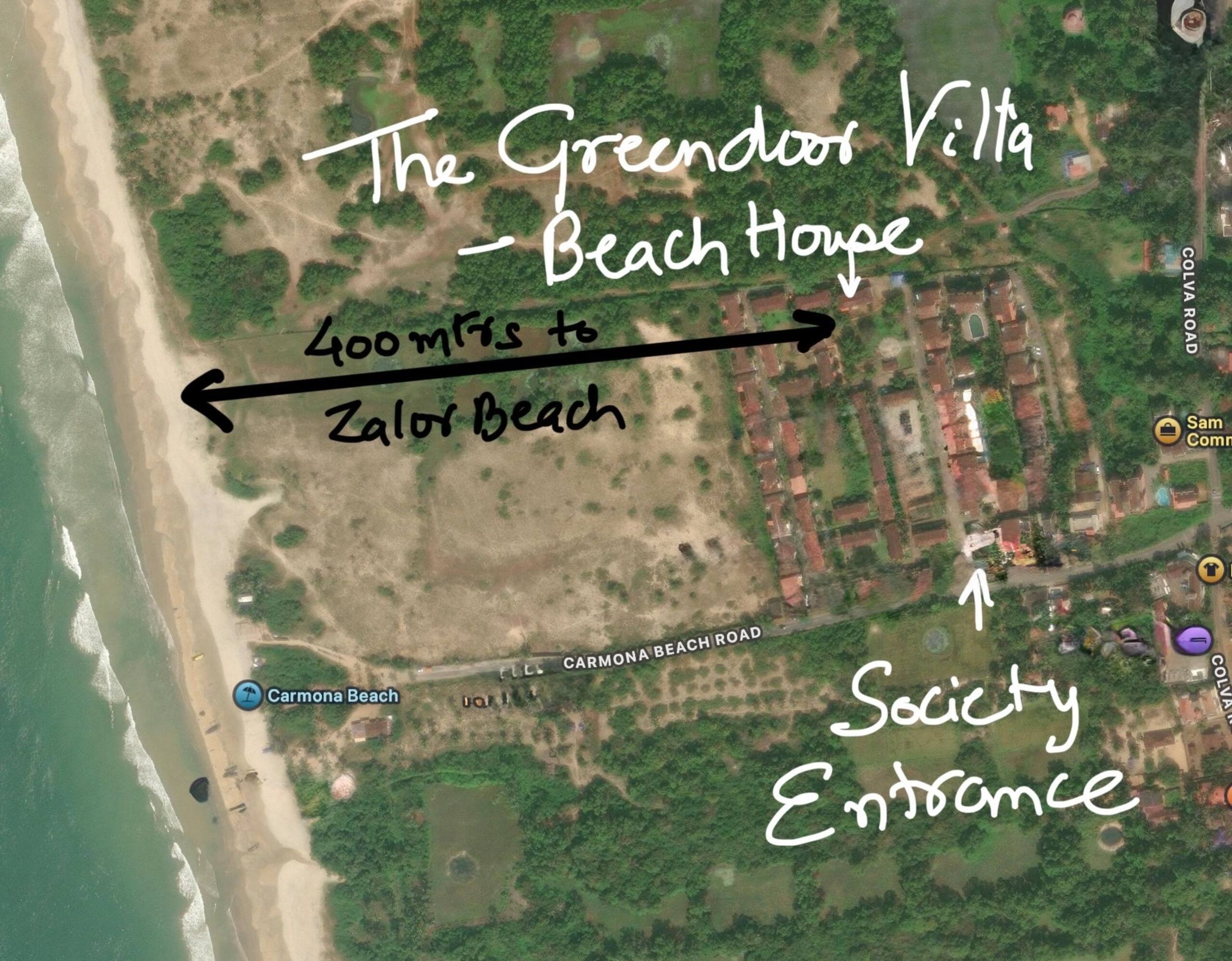 The Greendoor Villa - Beach House , 400 mtr beach 39