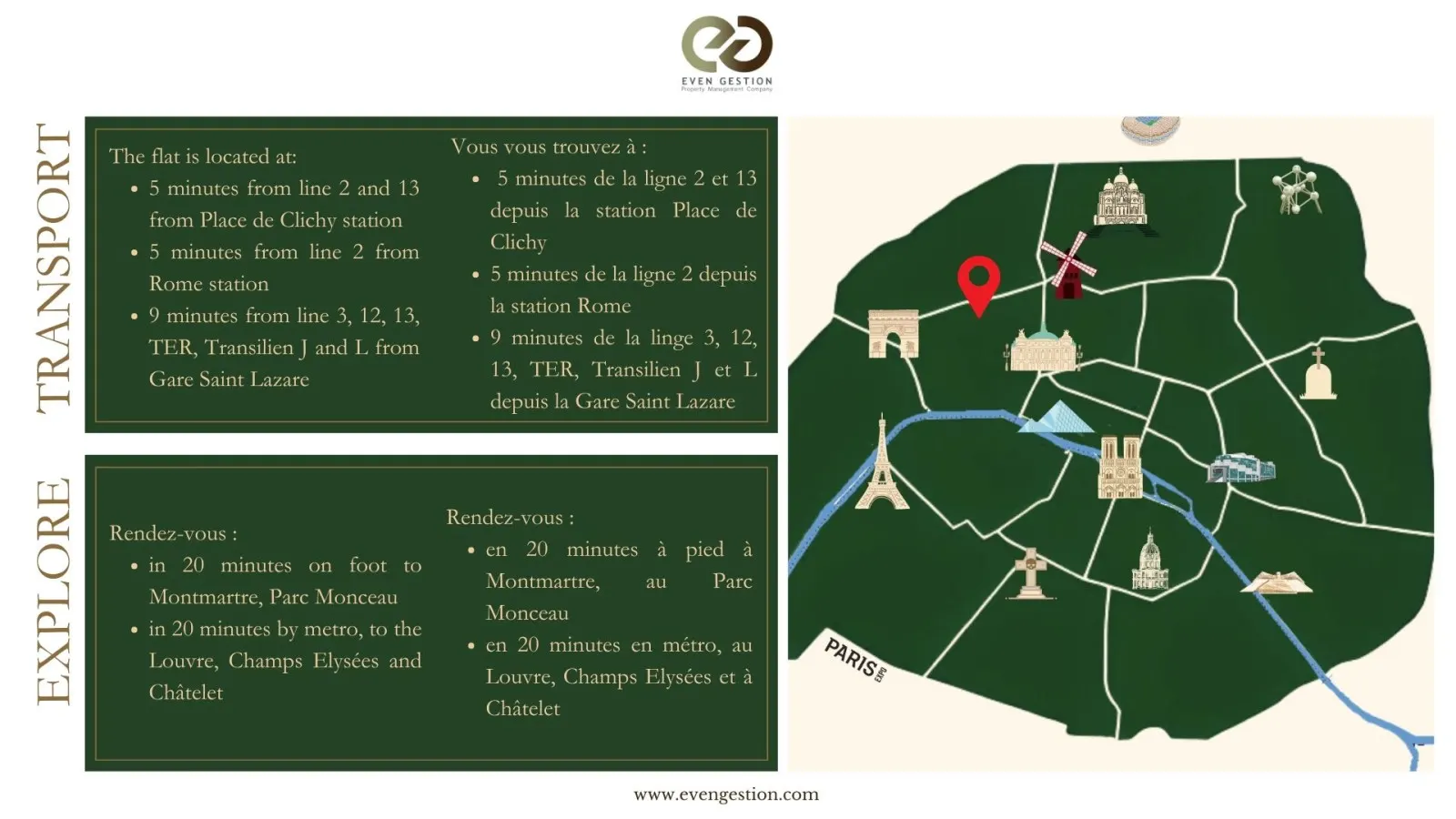 Au cœur des Batignolles - 1 chambre - 4 personnes 6