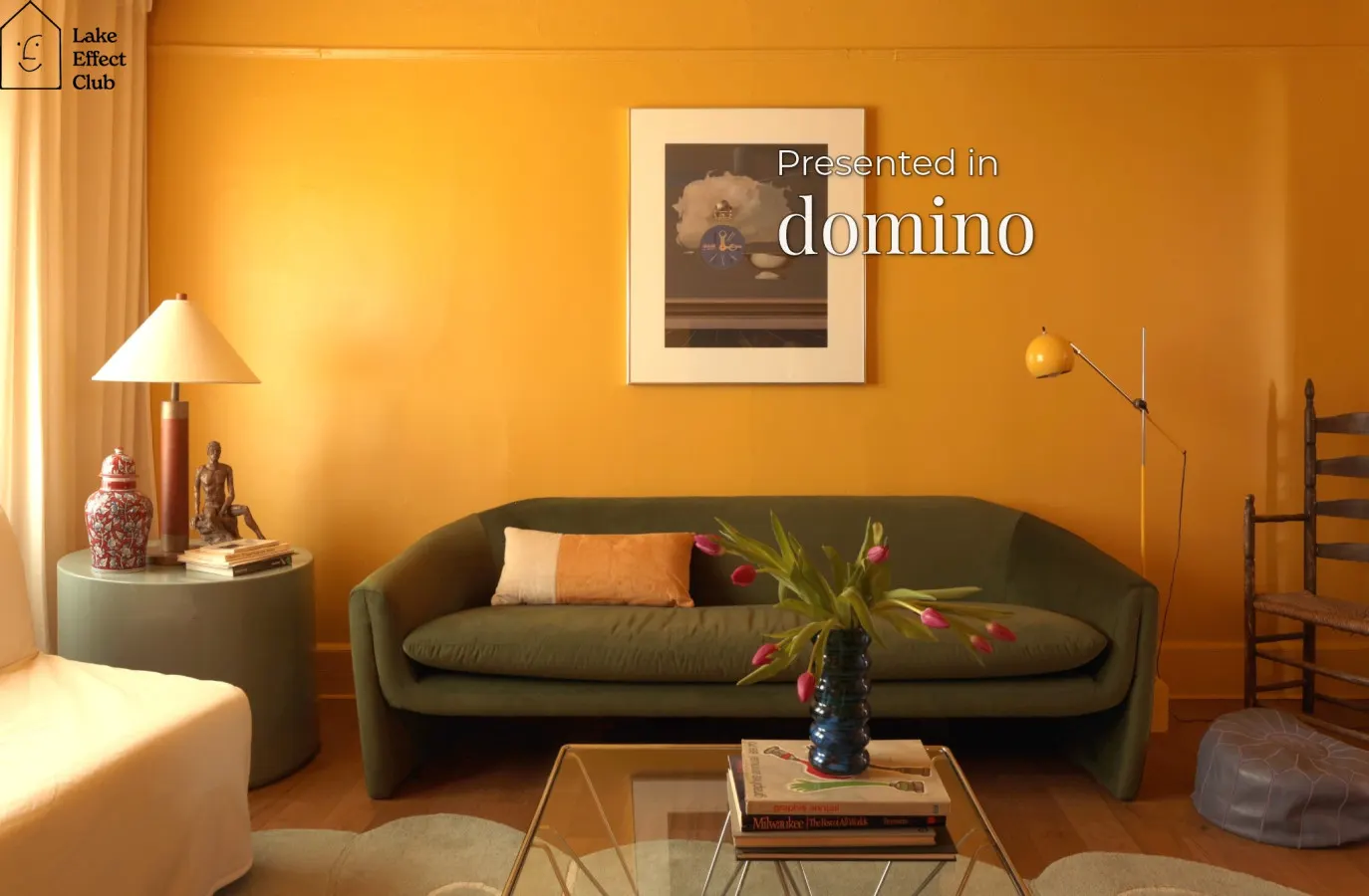 Sunny 1BR Flat with Gold + Blue Interiors | Lake Effect Club: The Hoan, Sleeps 4