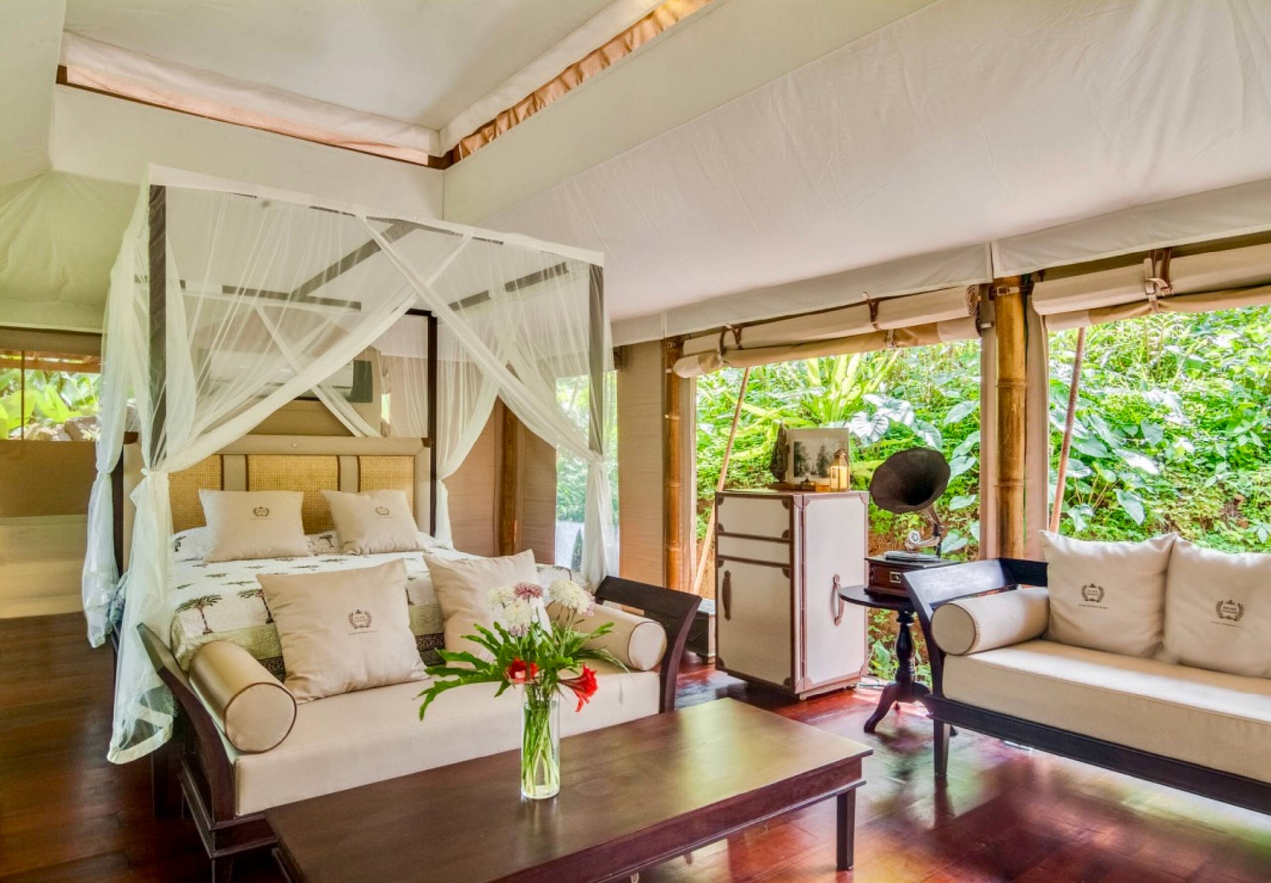 Luxury Safari Tent Beside Tropical Jungle 12