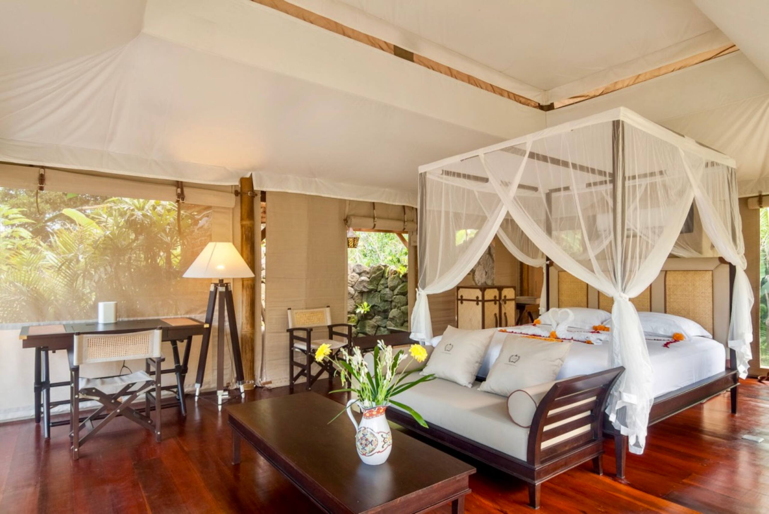 Luxury Safari Tent Beside Tropical Jungle 10