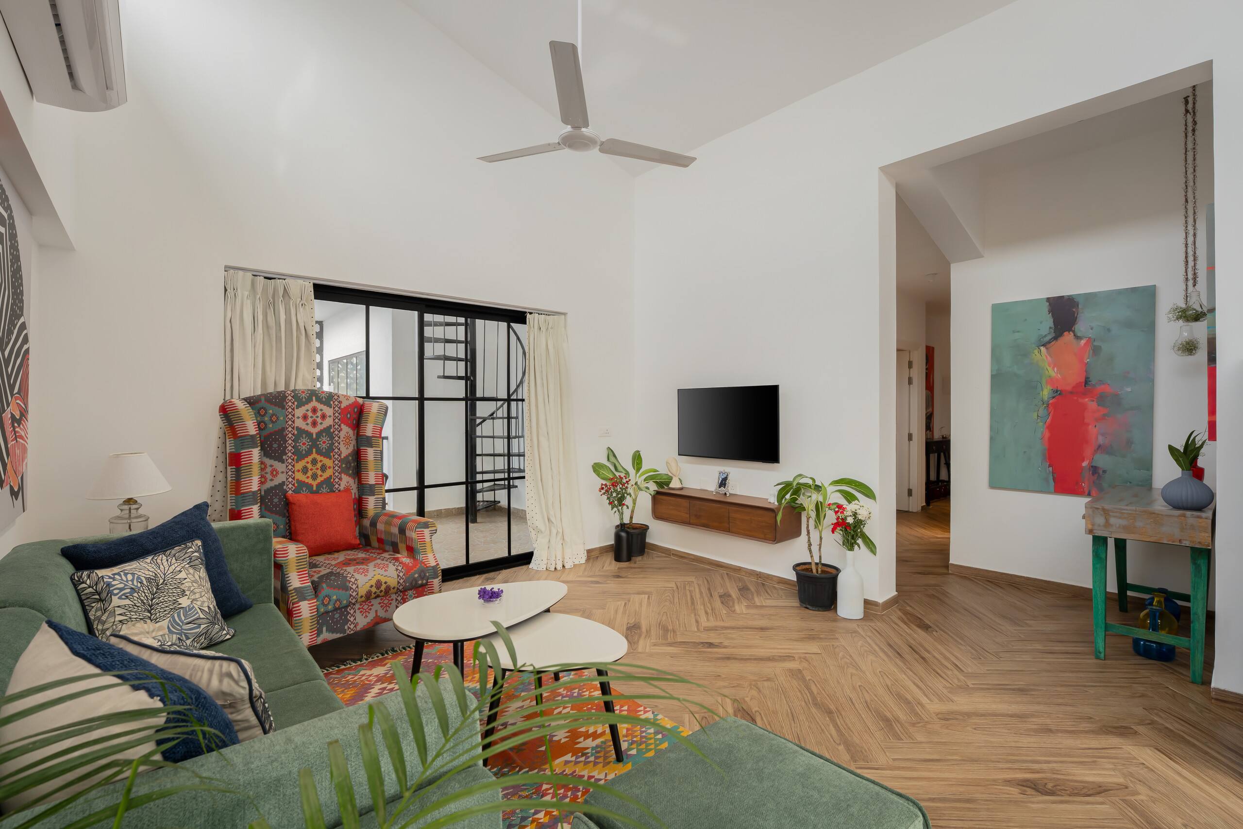 Vista Lumina 2bhk private pool 1km Calangute beach 9