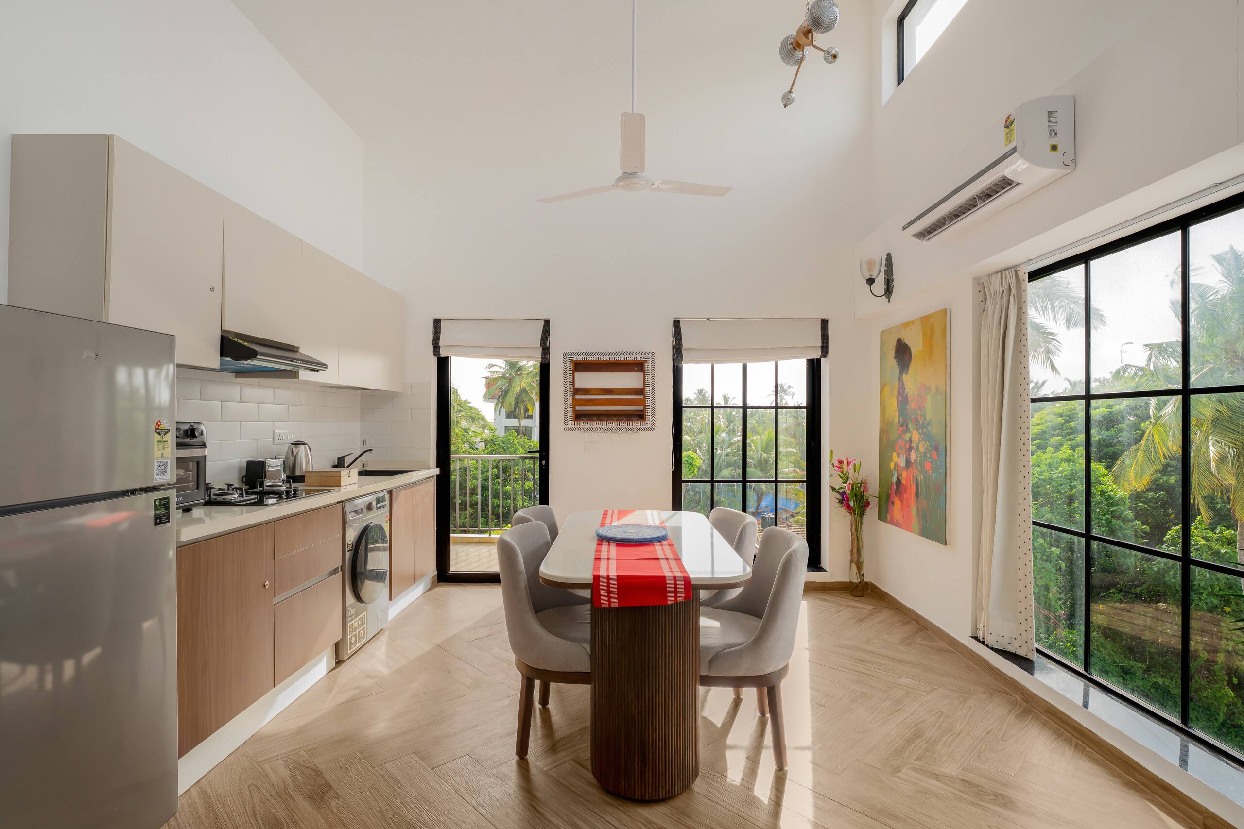 Vista Lumina 2bhk private pool 1km Calangute beach 13