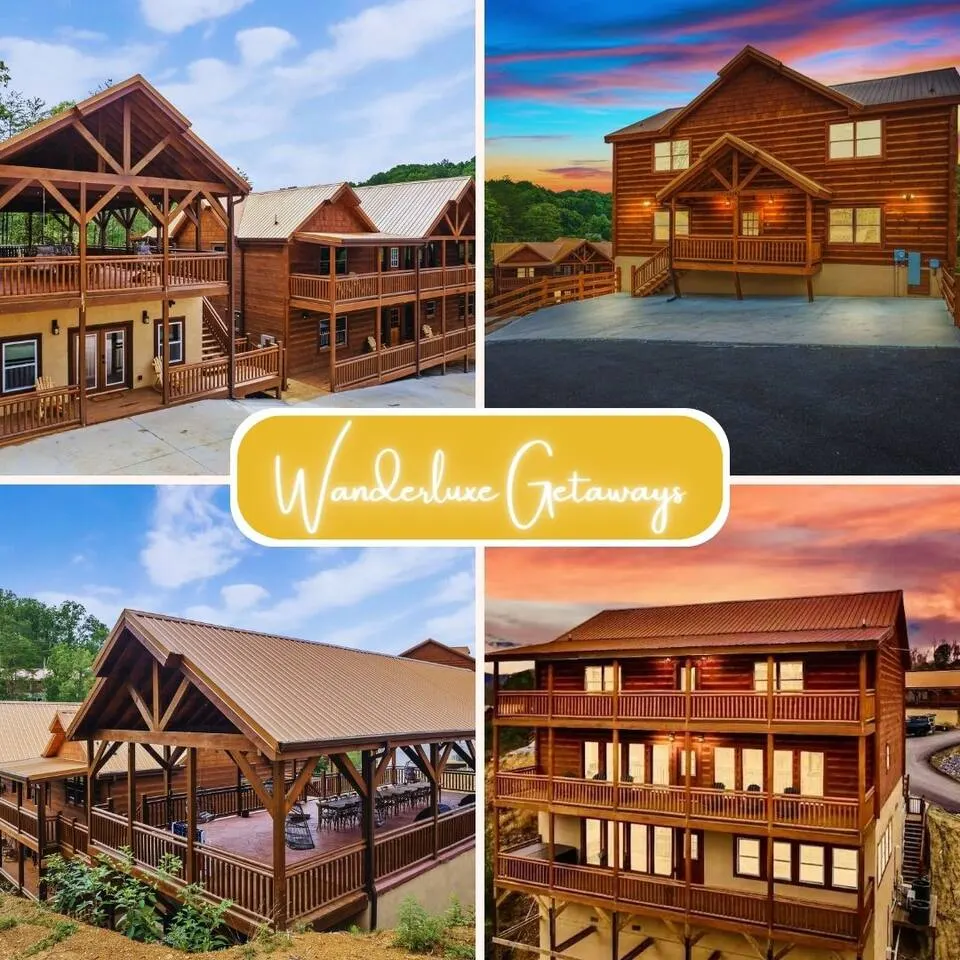 2 Giant Luxury Cabins Sleeps 40 2 HotTubs 2 Pools 1