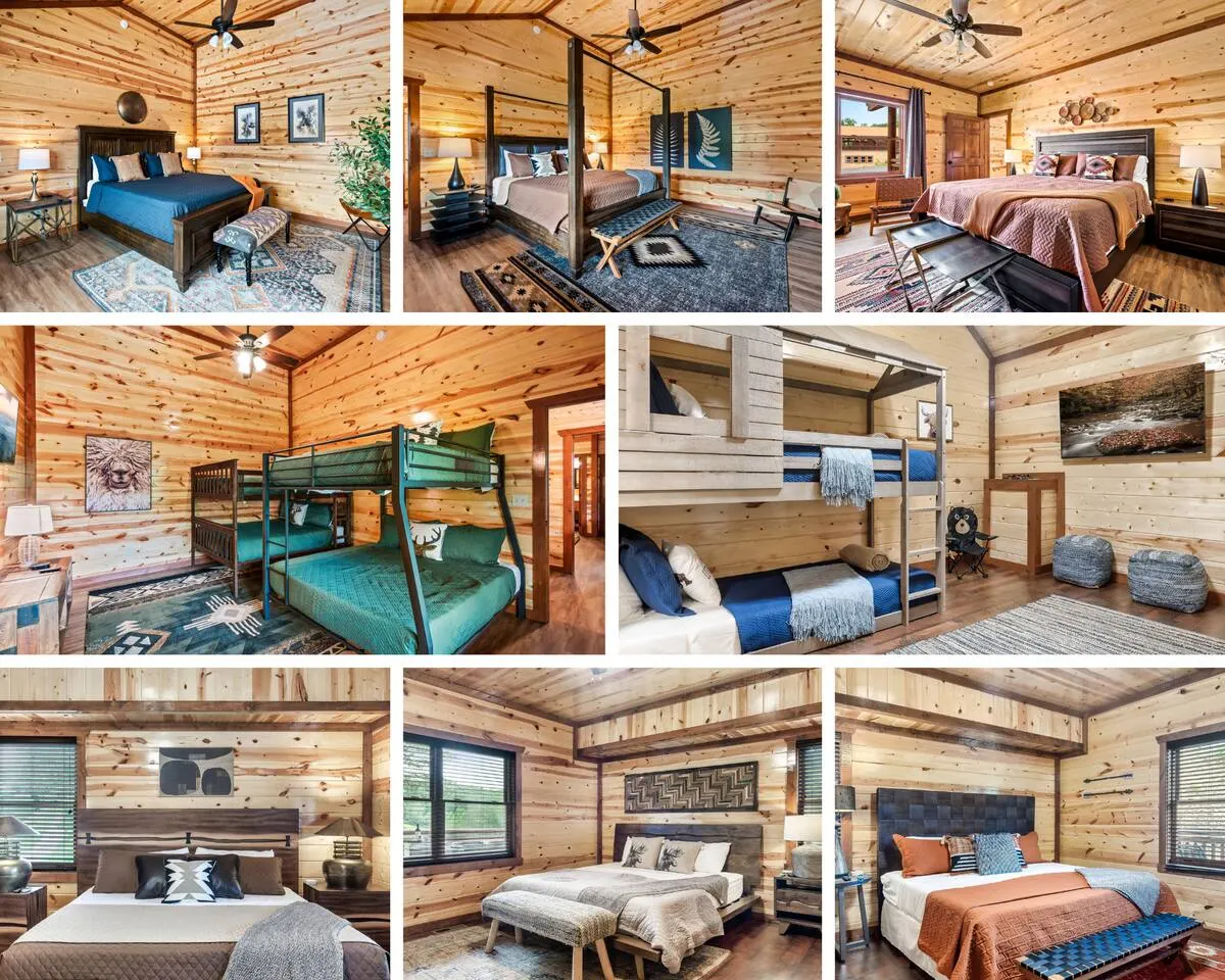2 Giant Luxury Cabins Sleeps 40 2 HotTubs 2 Pools 12