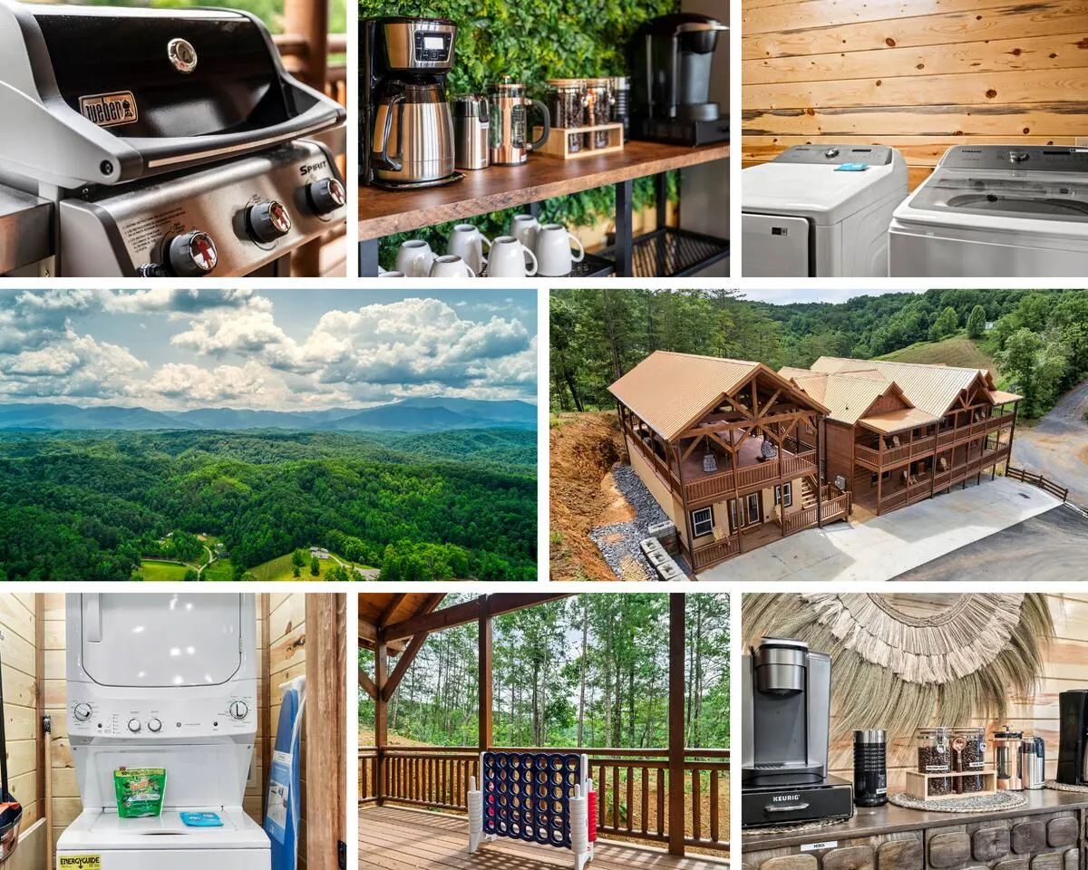 2 Giant Luxury Cabins Sleeps 40 2 HotTubs 2 Pools 13