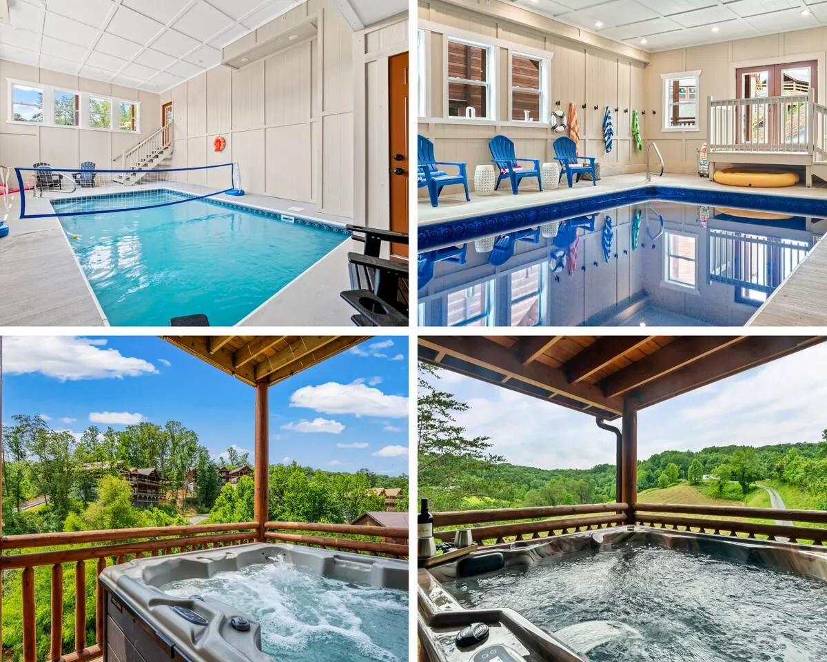 2 Giant Luxury Cabins Sleeps 40 2 HotTubs 2 Pools 3