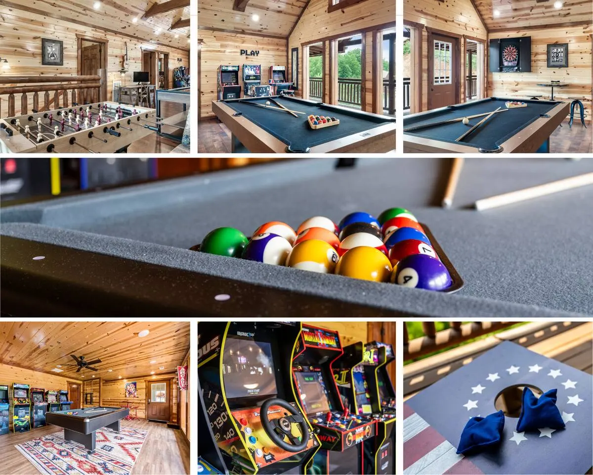 2 Giant Luxury Cabins Sleeps 40 2 HotTubs 2 Pools 6