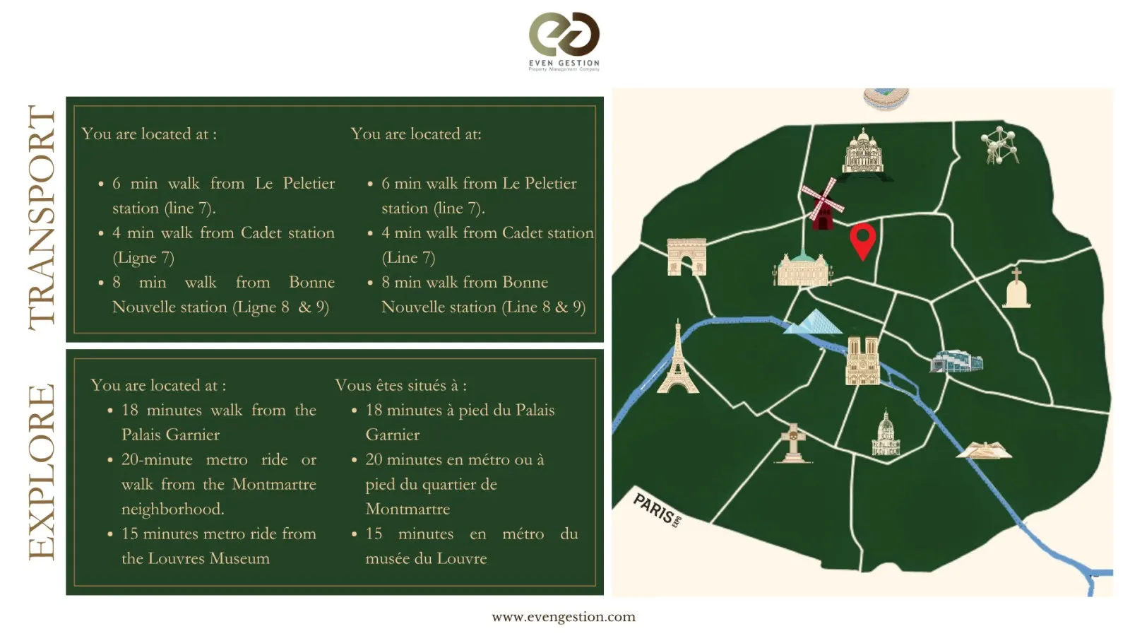 Charming– Heart of Paris – Opéra – Paris 9 – 4pers 11