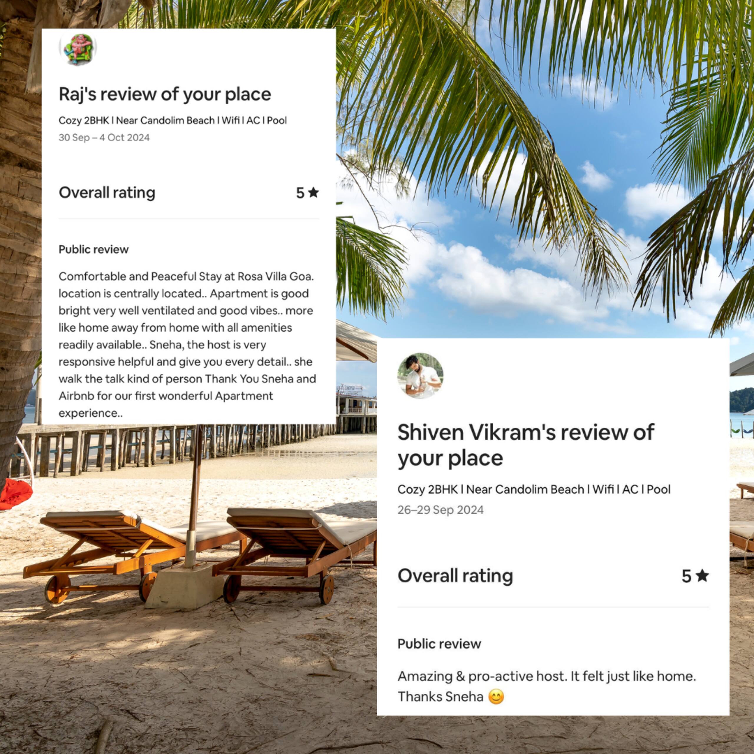 Apartment in Candolim | Beach l Wifi l AC l Pool 26