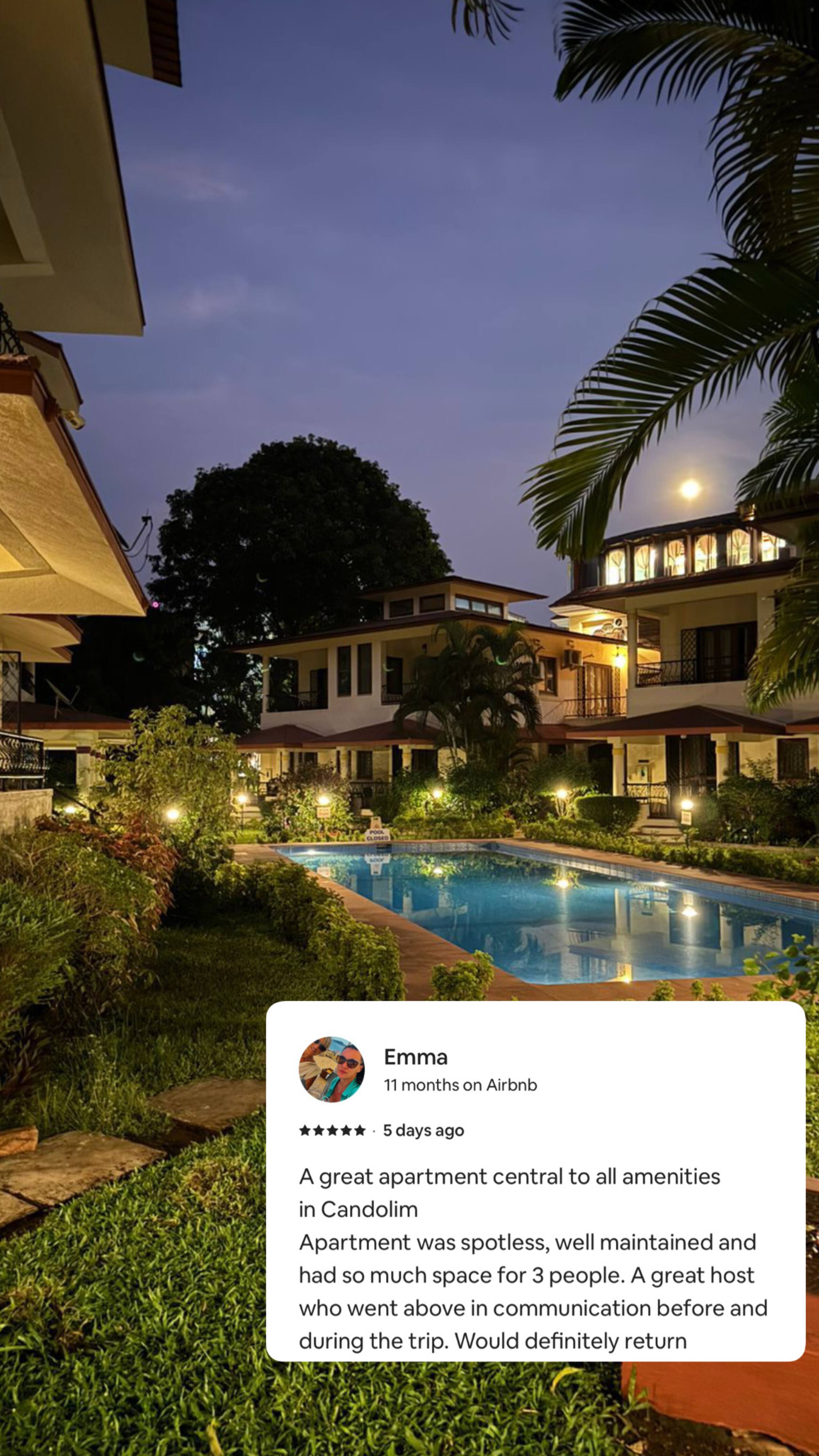 Apartment in Candolim | Beach l Wifi l AC l Pool 23