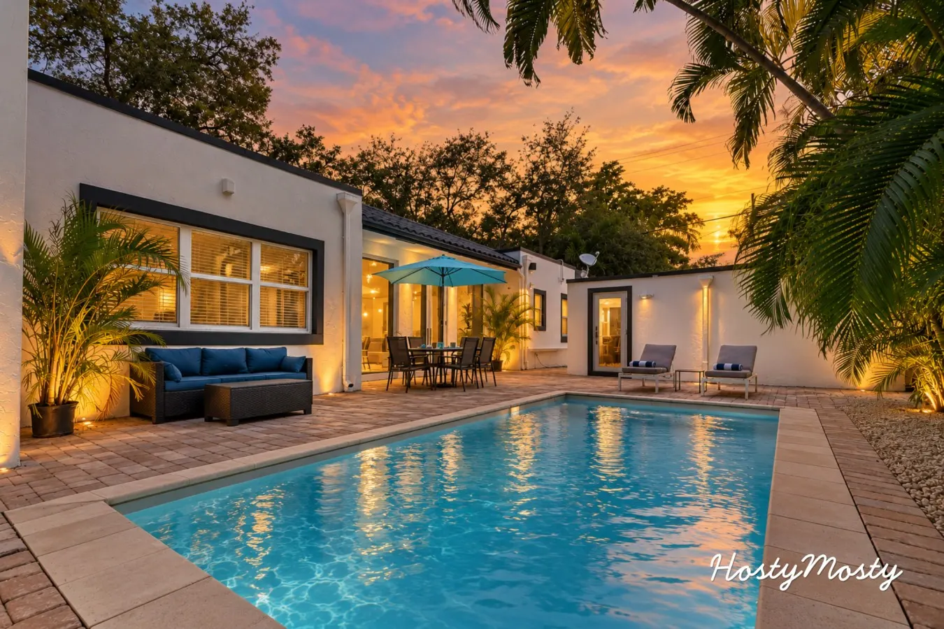 Gated Miami Luxury Oasis Pool & BBQ 4 Bed 4 Bath